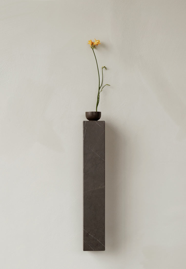 PLINTH Hanging Shelf Brown Marble