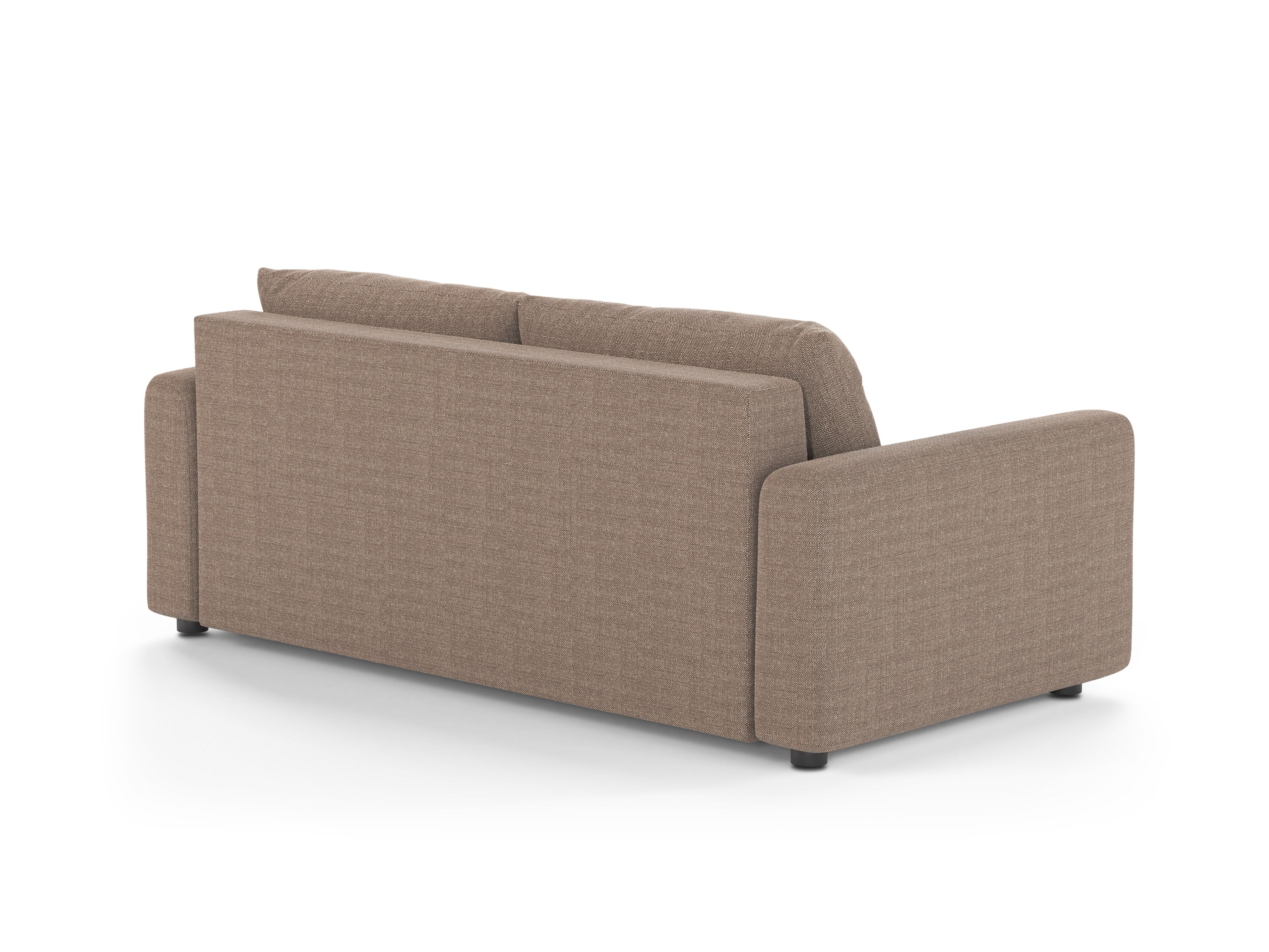 Three-Seater Sofa with Sleeping Function DAVID Light Brown
