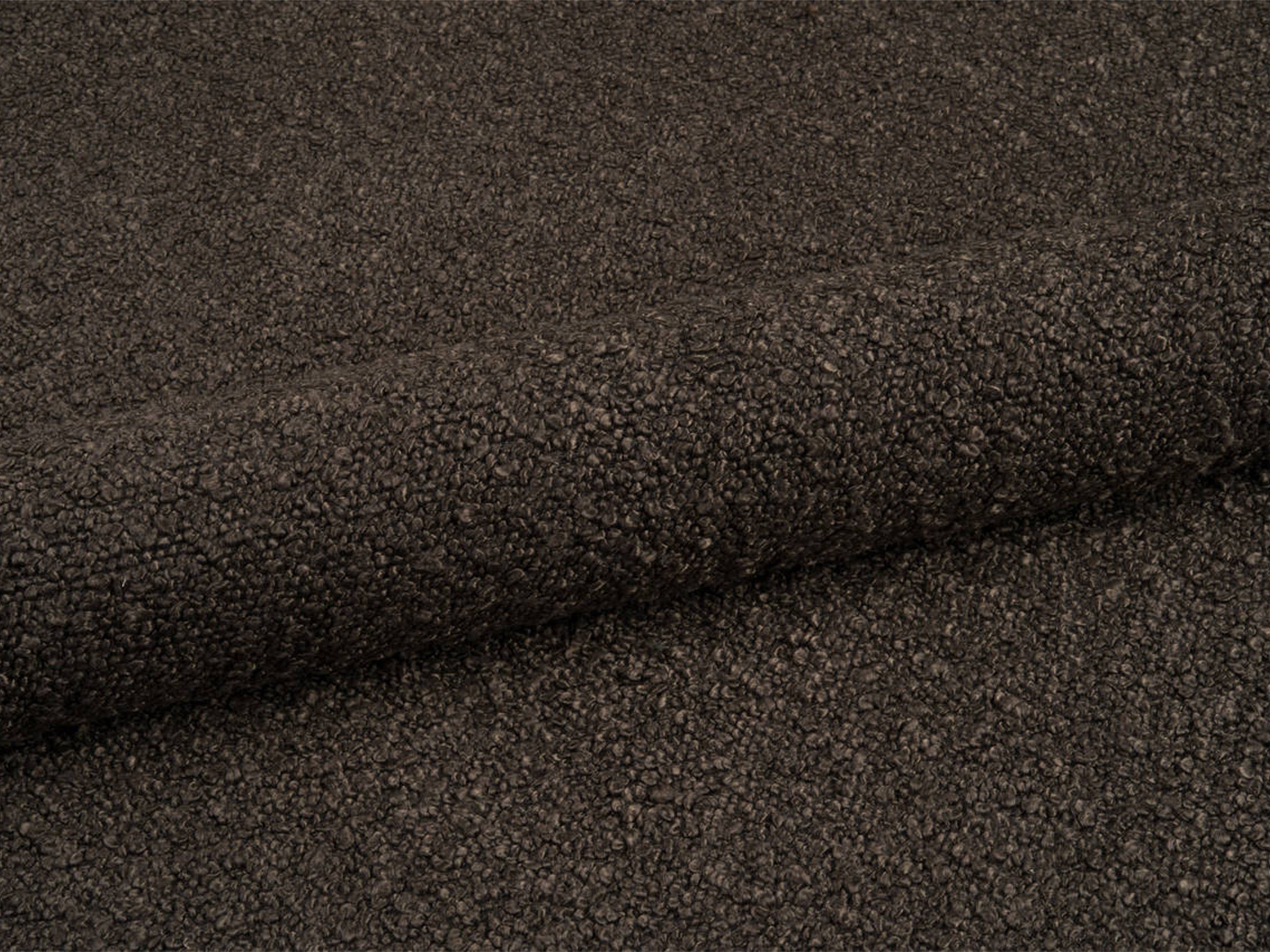 BELLIS Bed with Storage for Bedding in Brown Boucle