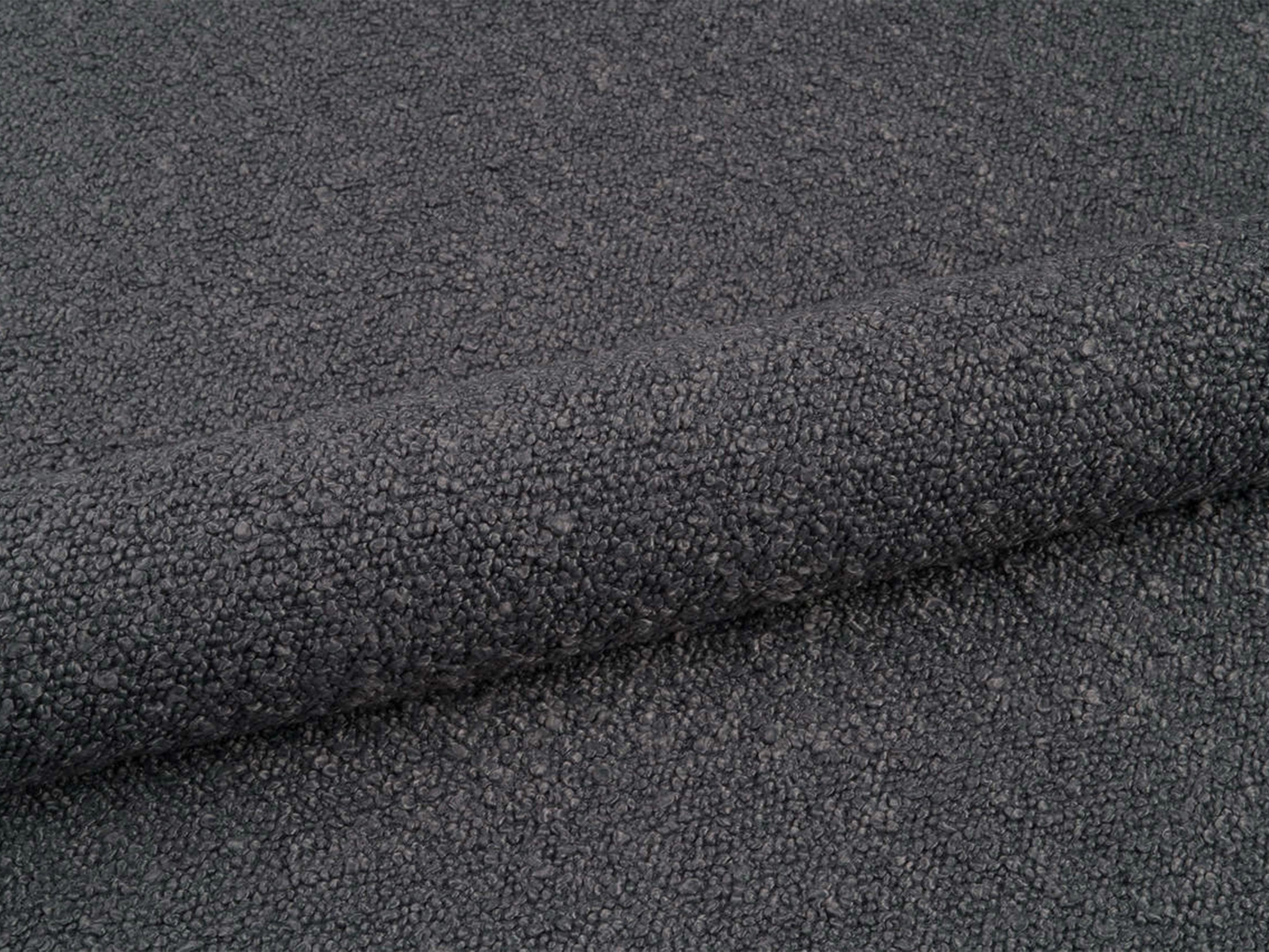 BELLIS Bed with Storage for Bedding in Gray Boucle