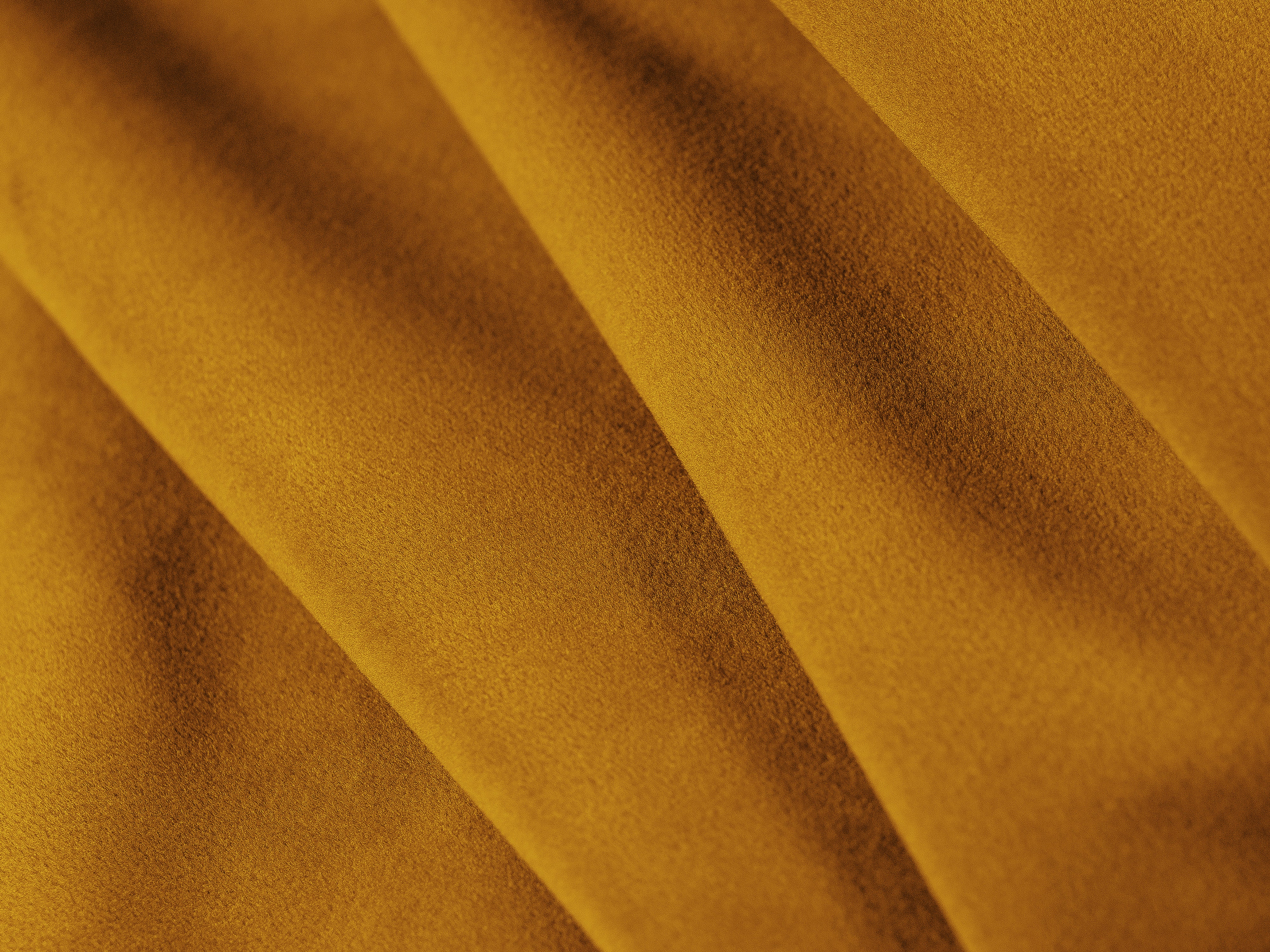 Velvet corner sofa for 3 people, left-sided LUPINE in mustard