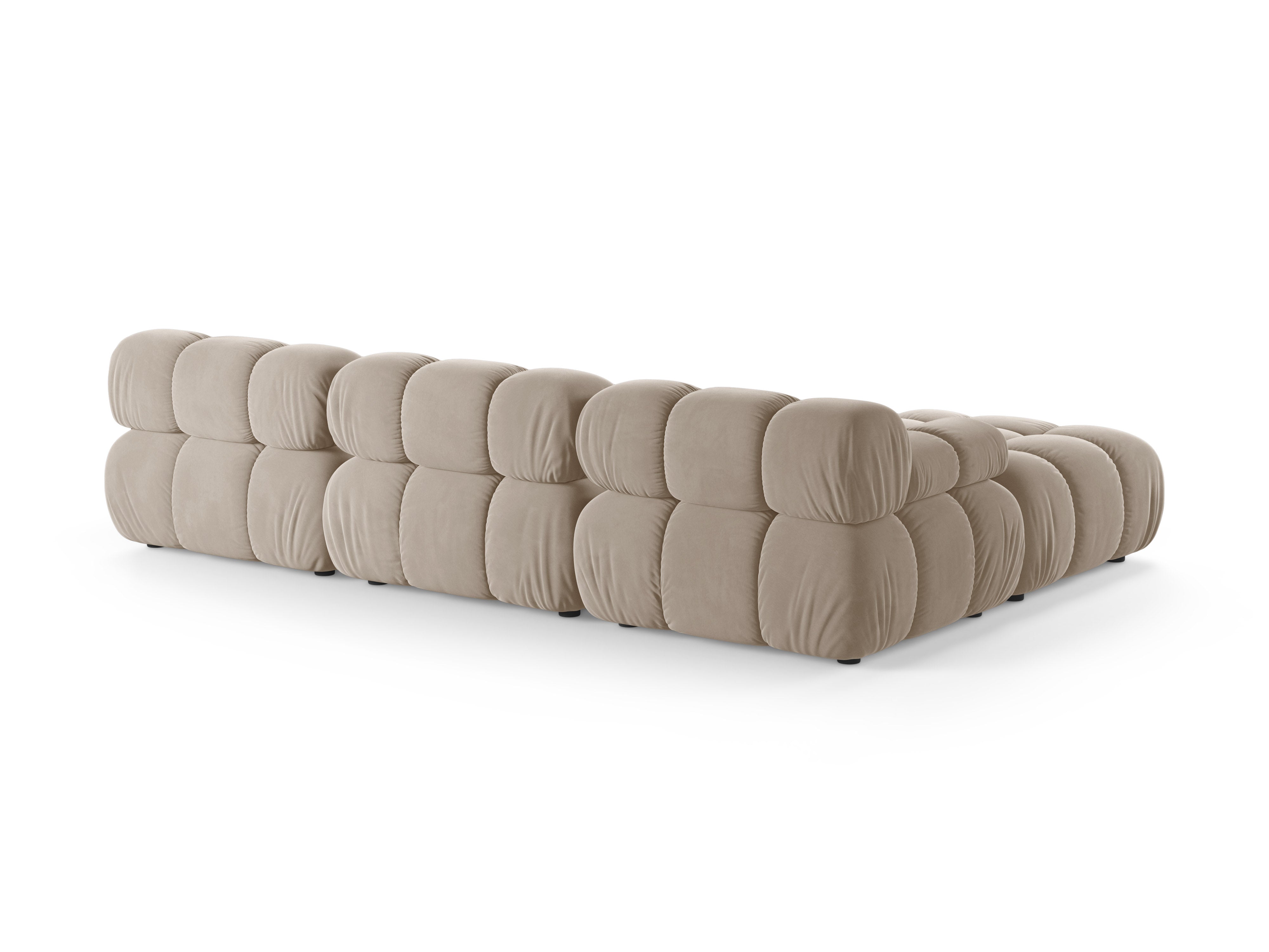 Universal Velvet Corner Sofa BELLIS Beige