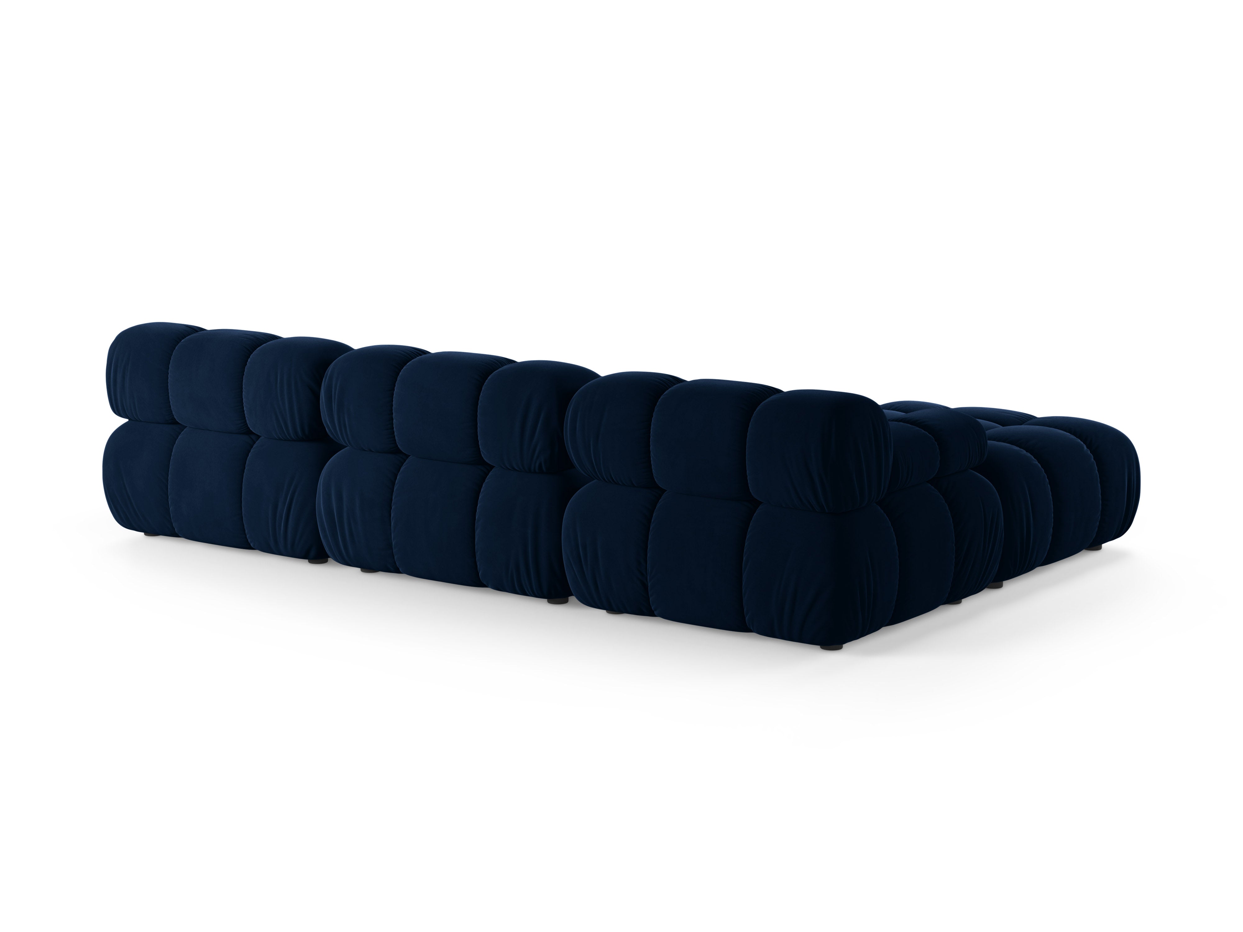 Universal velvet corner sofa BELLIS in royal blue