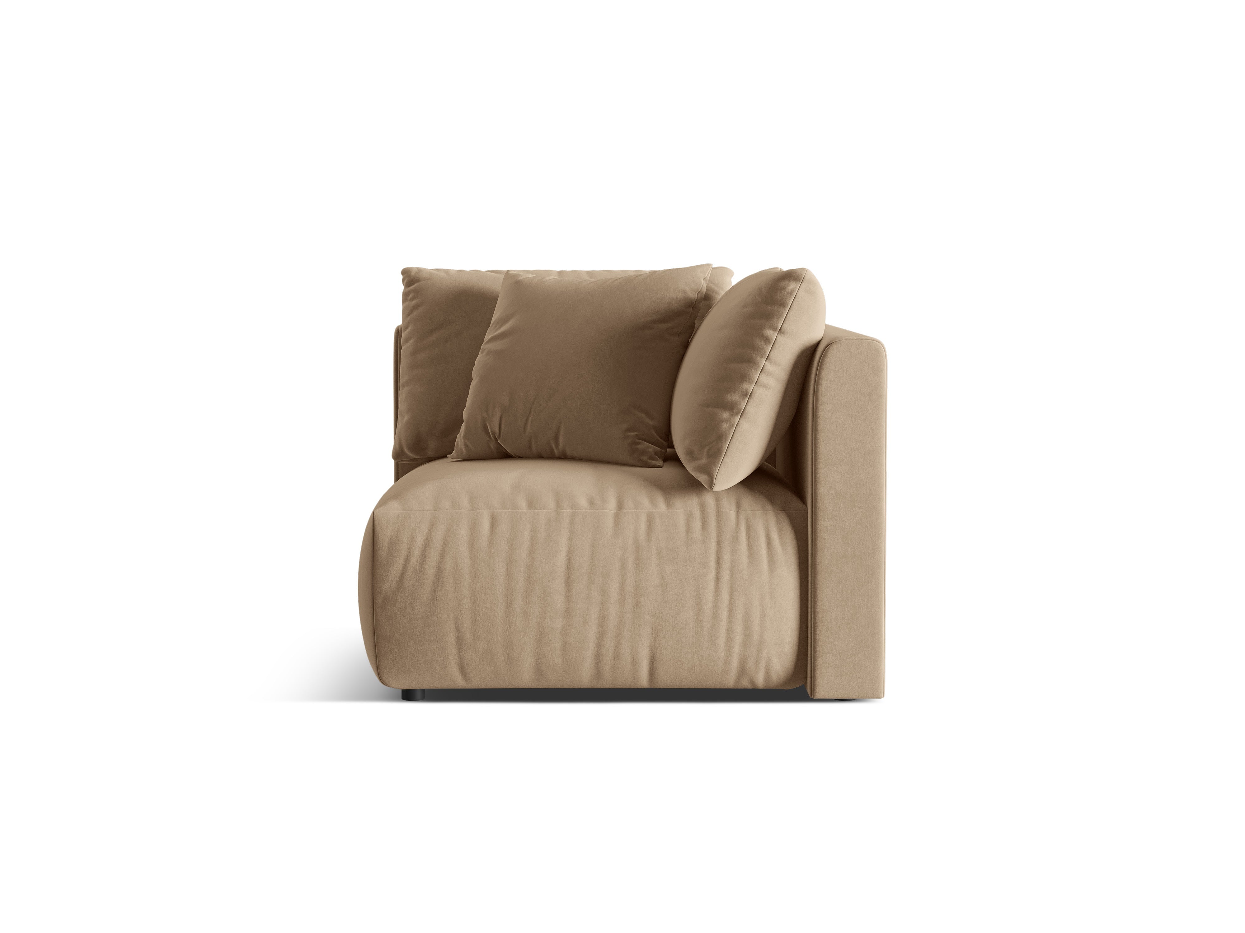 Velvet modular sofa CHRIS - sand corner element