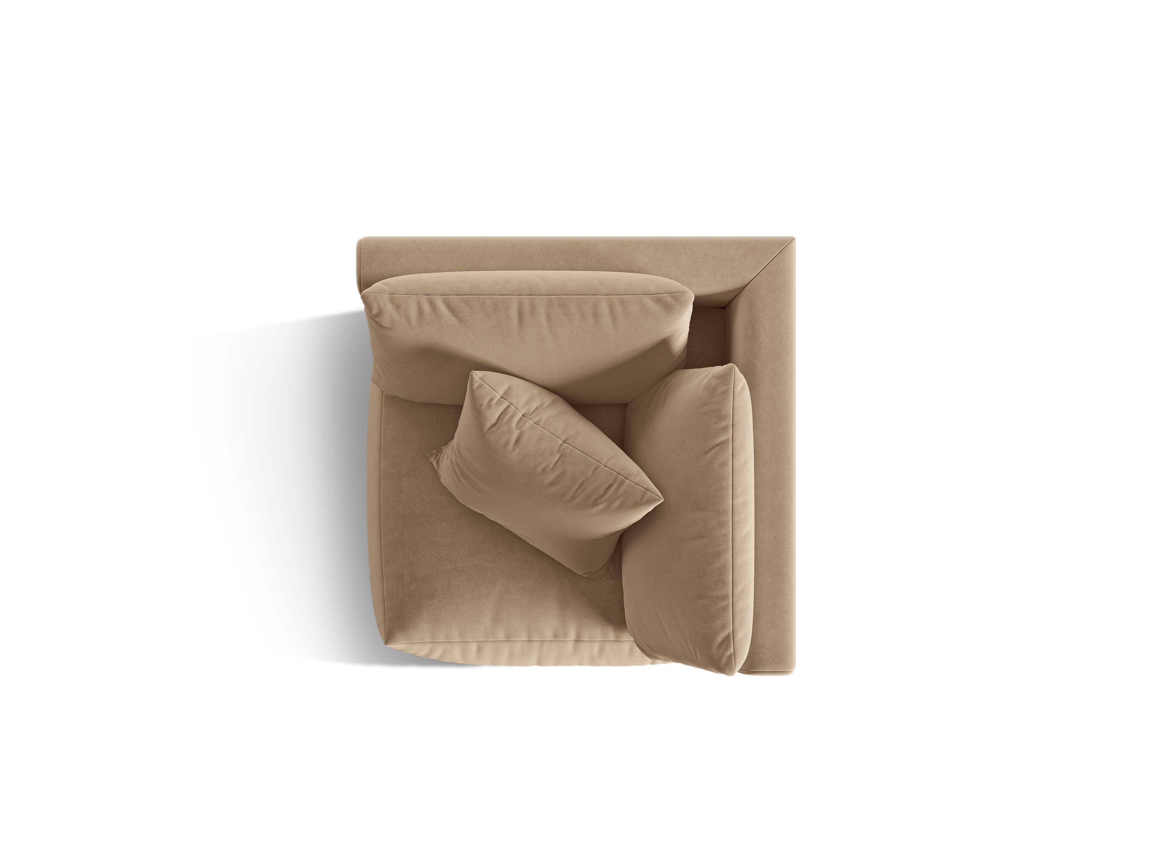 Velvet modular sofa CHRIS - sand corner element