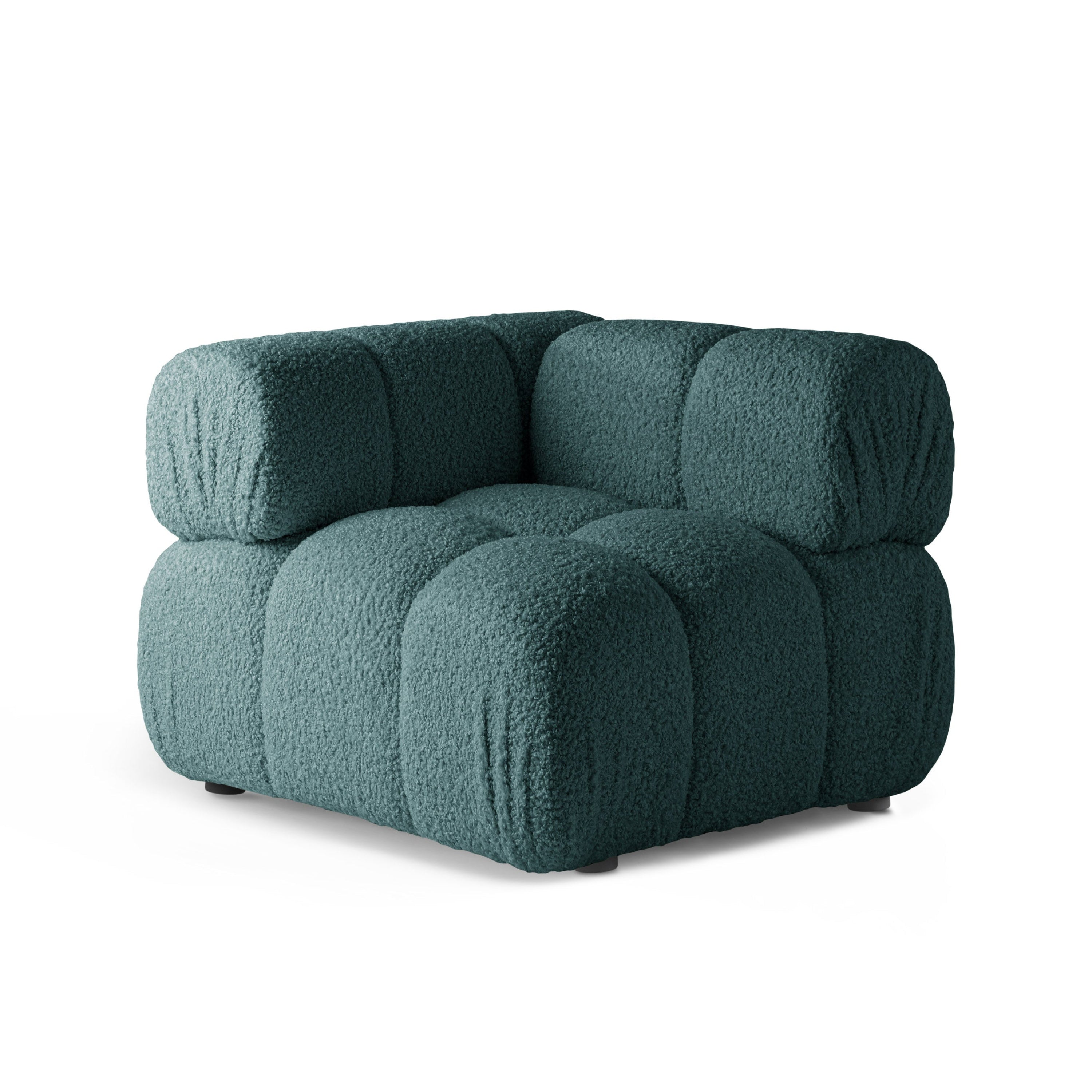 BELLIS Modular Sofa - Deep Corner Module in Petrol Boucle