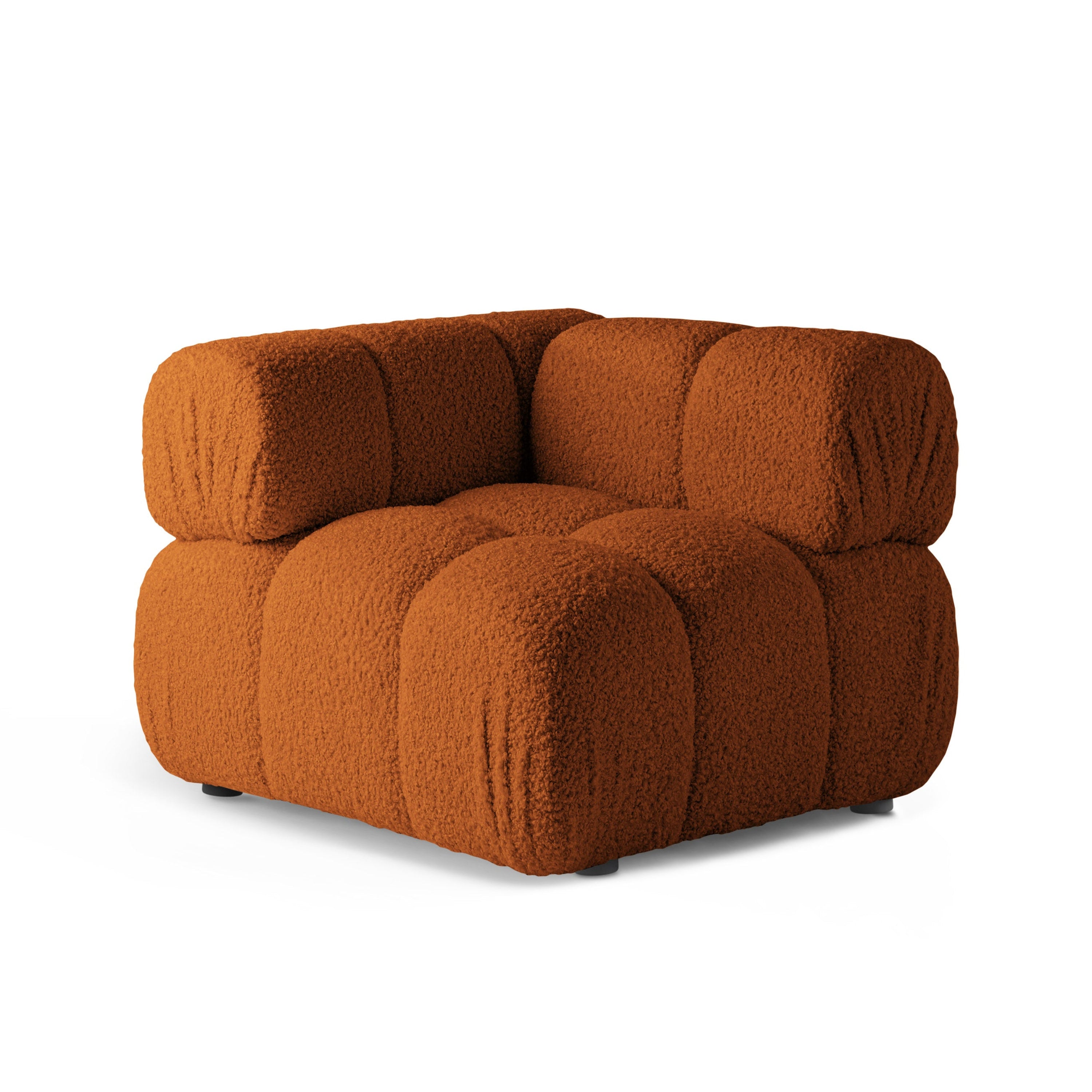 BELLIS Modular Sofa - Corner Module in Brick Boucle