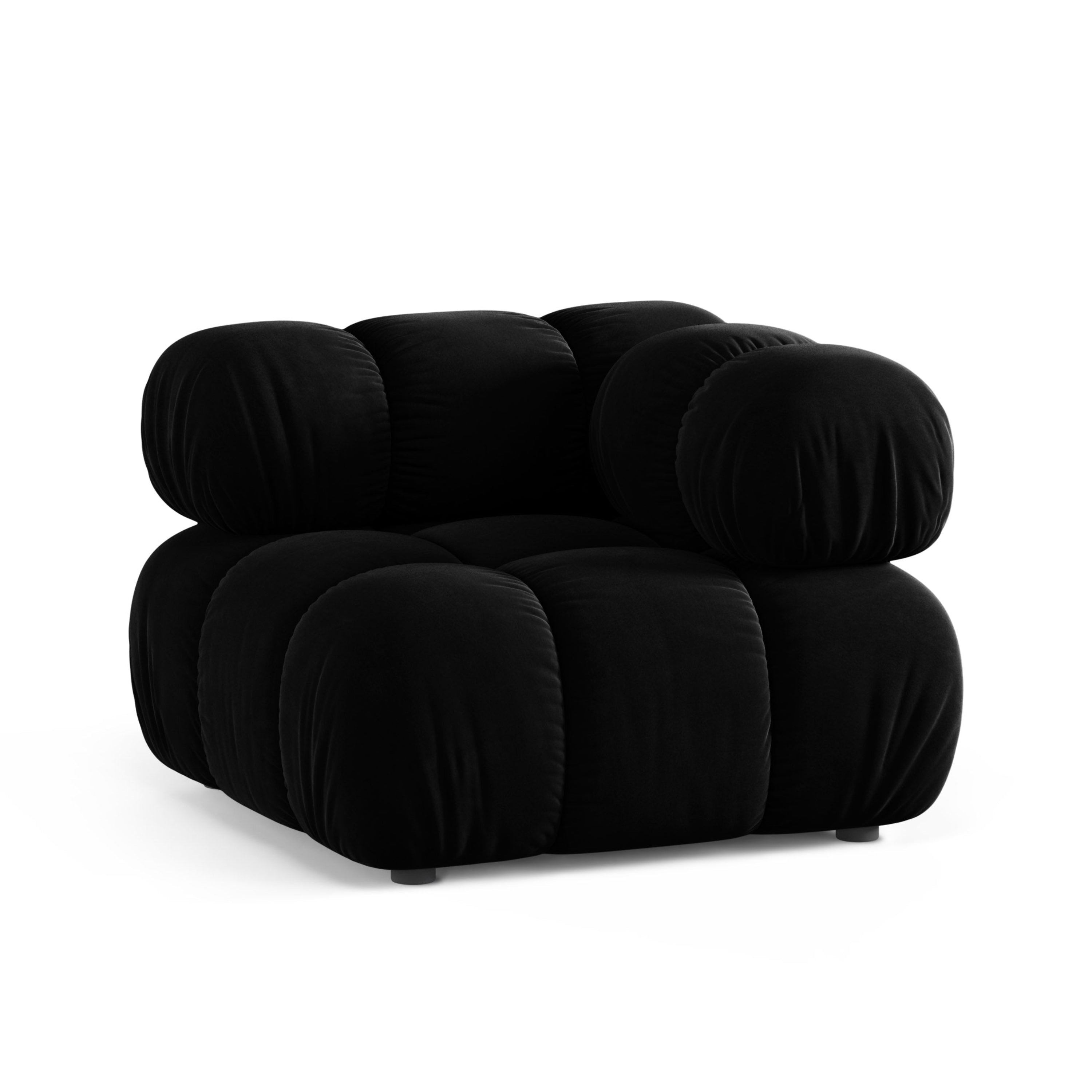 BELLIS Modular Sofa - Black Velvet Corner Module
