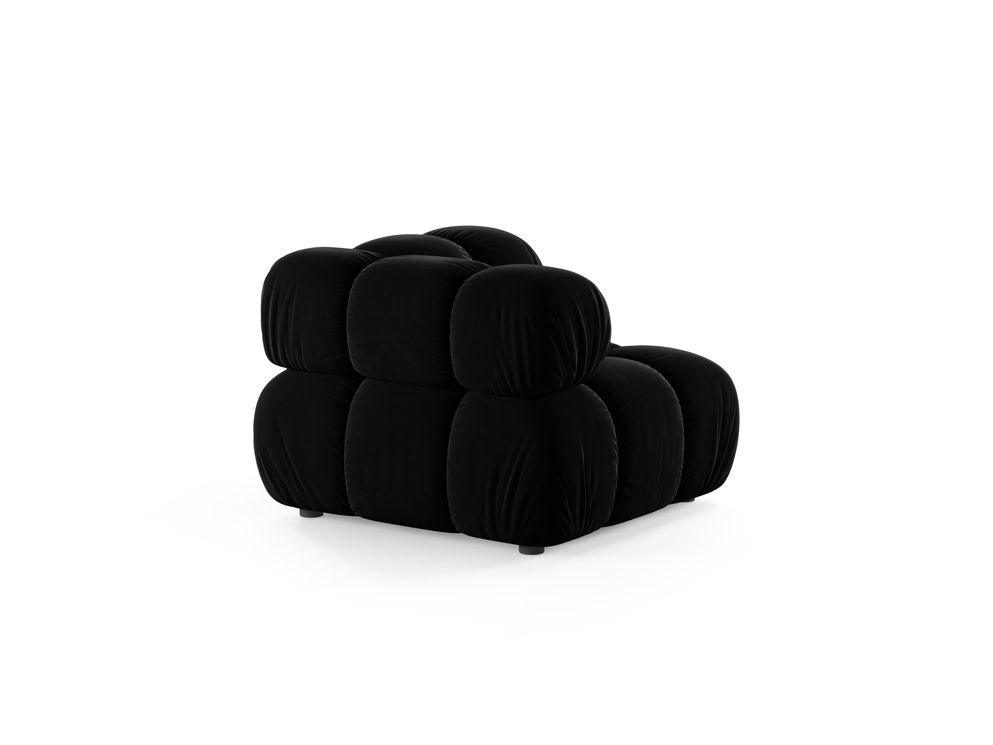 BELLIS Modular Sofa - Black Velvet Corner Module