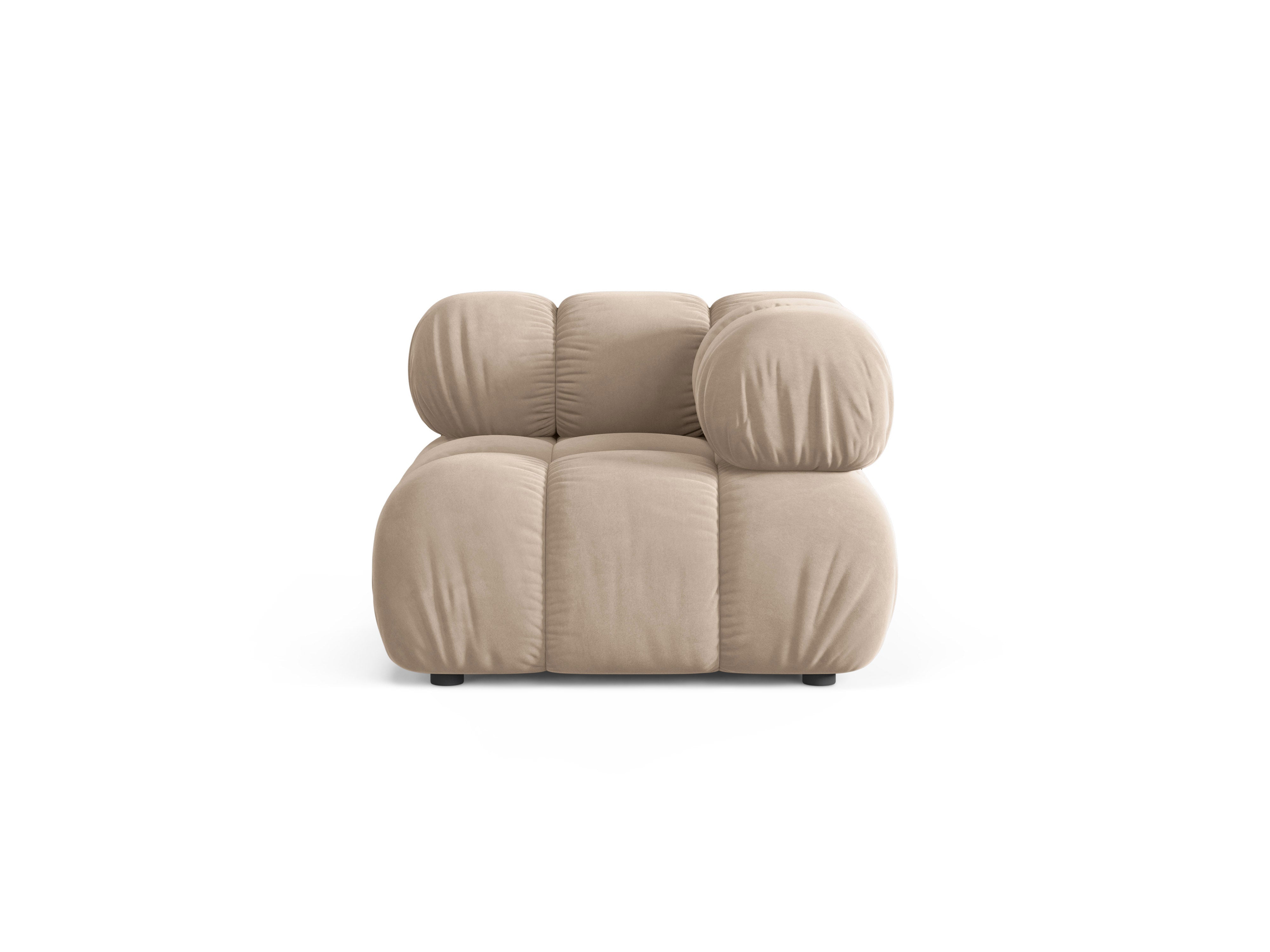 BELLIS Modular Sofa - Beige Velvet Corner Module