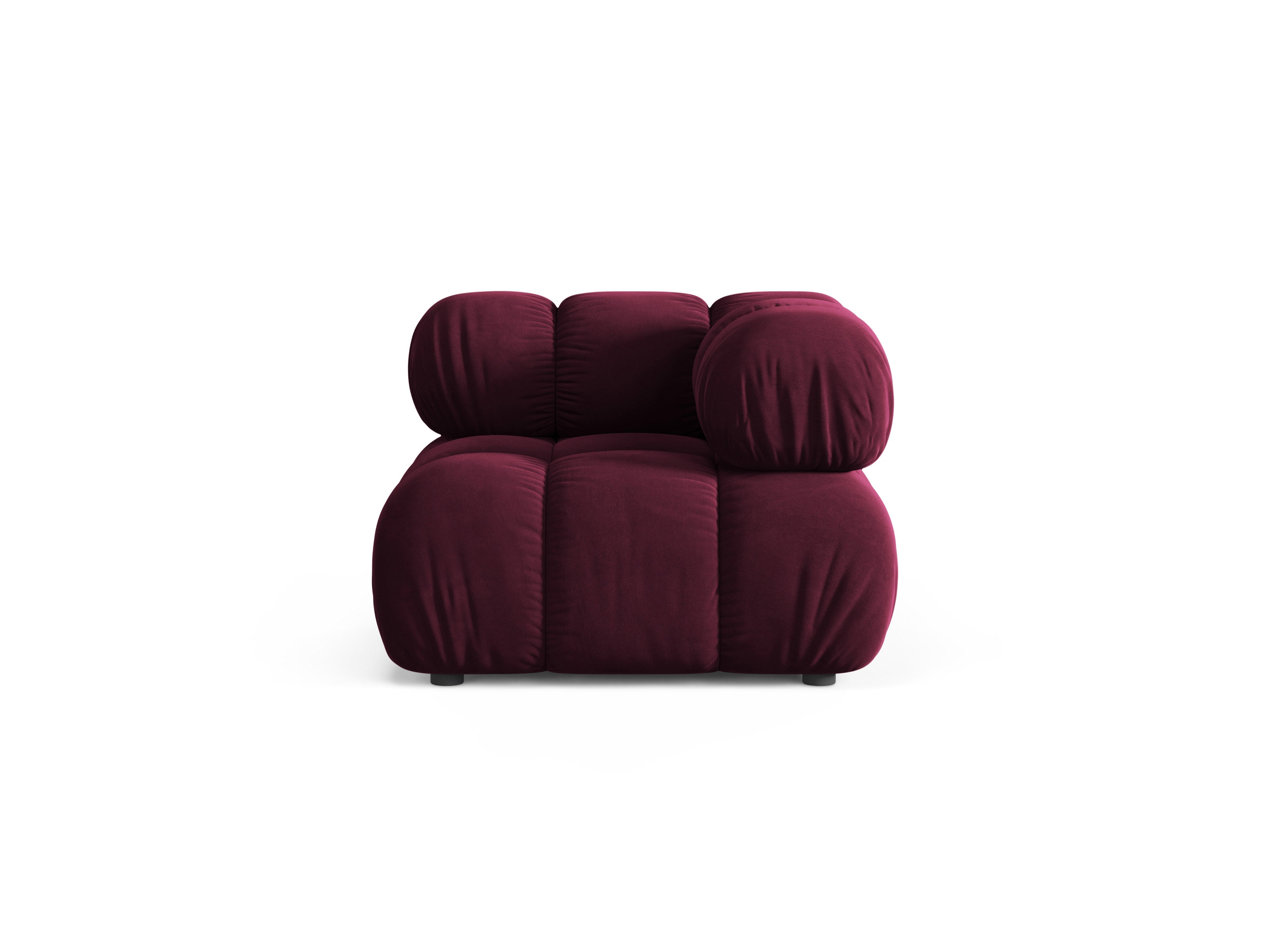 BELLIS Modular Sofa - Burgundy Velvet Corner Module