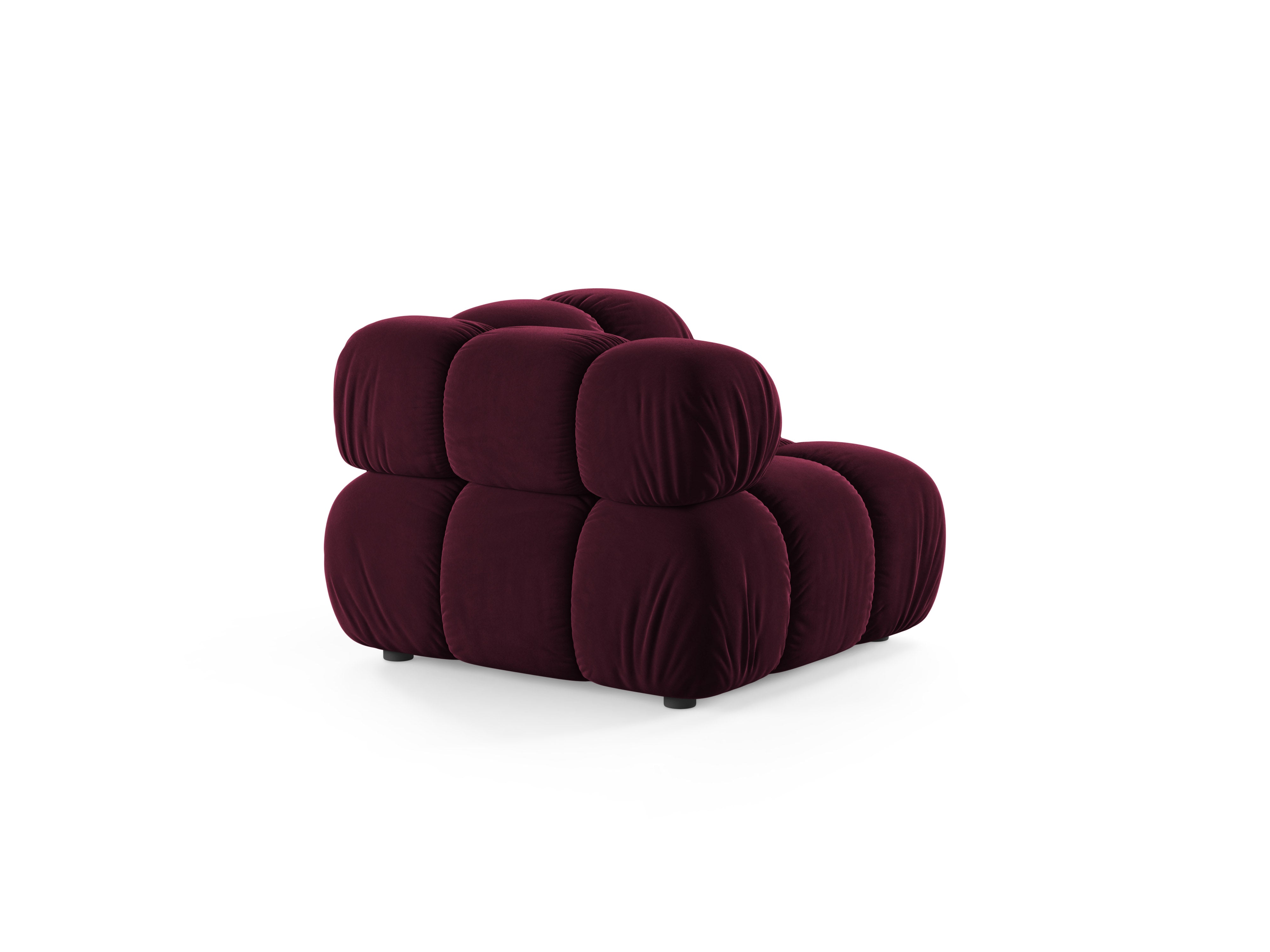BELLIS Modular Sofa - Burgundy Velvet Corner Module