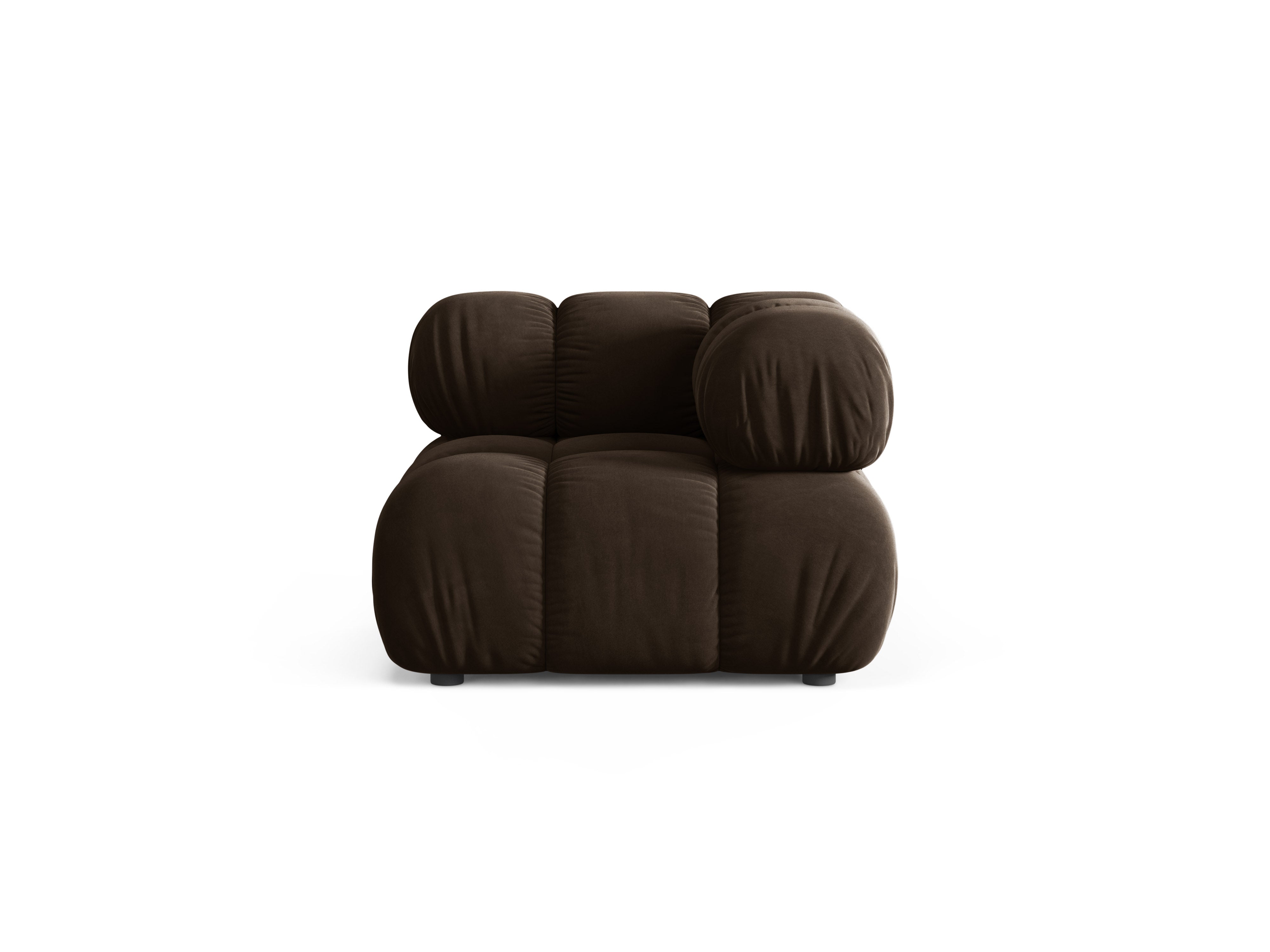 BELLIS Velvet Modular Sofa - Chocolate Corner Module