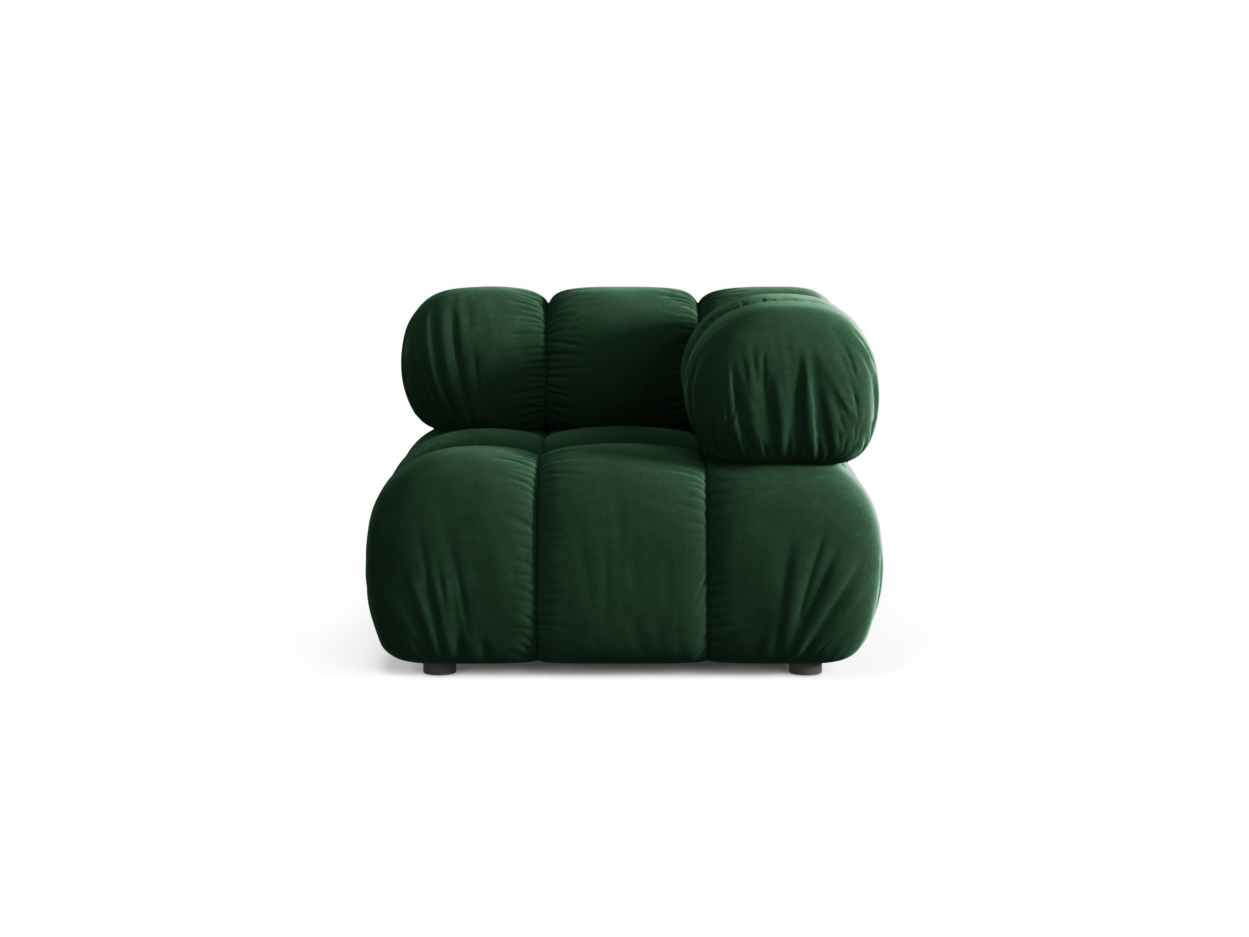 BELLIS Velvet Modular Sofa - Corner Module in Bottle Green
