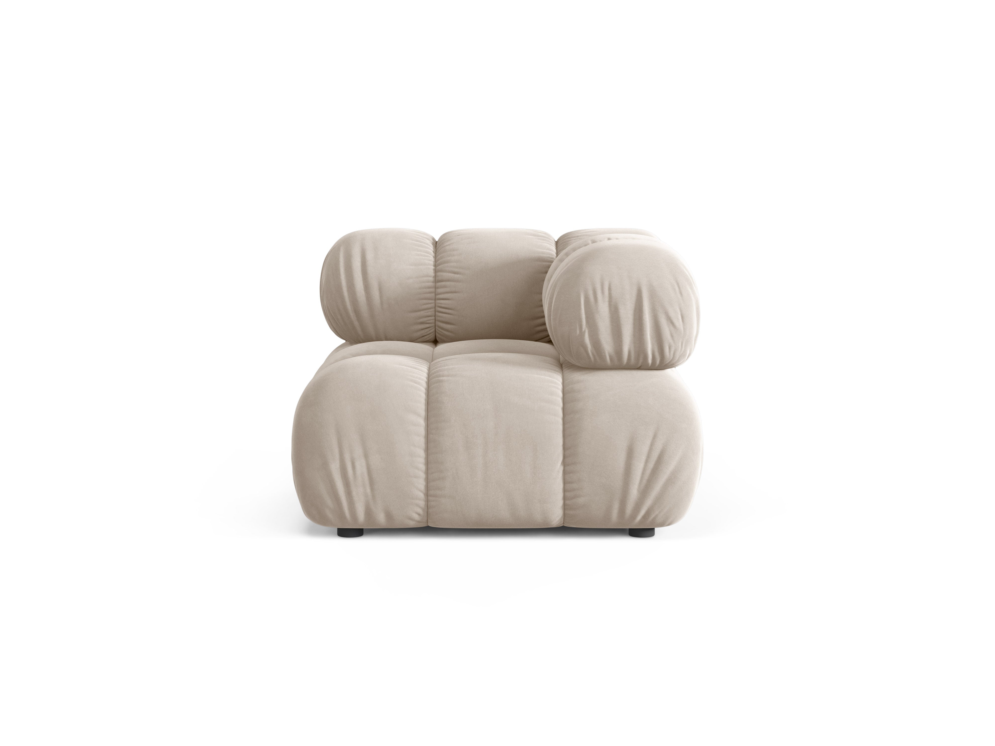 BELLIS Velvet Modular Sofa - Beige Corner Module