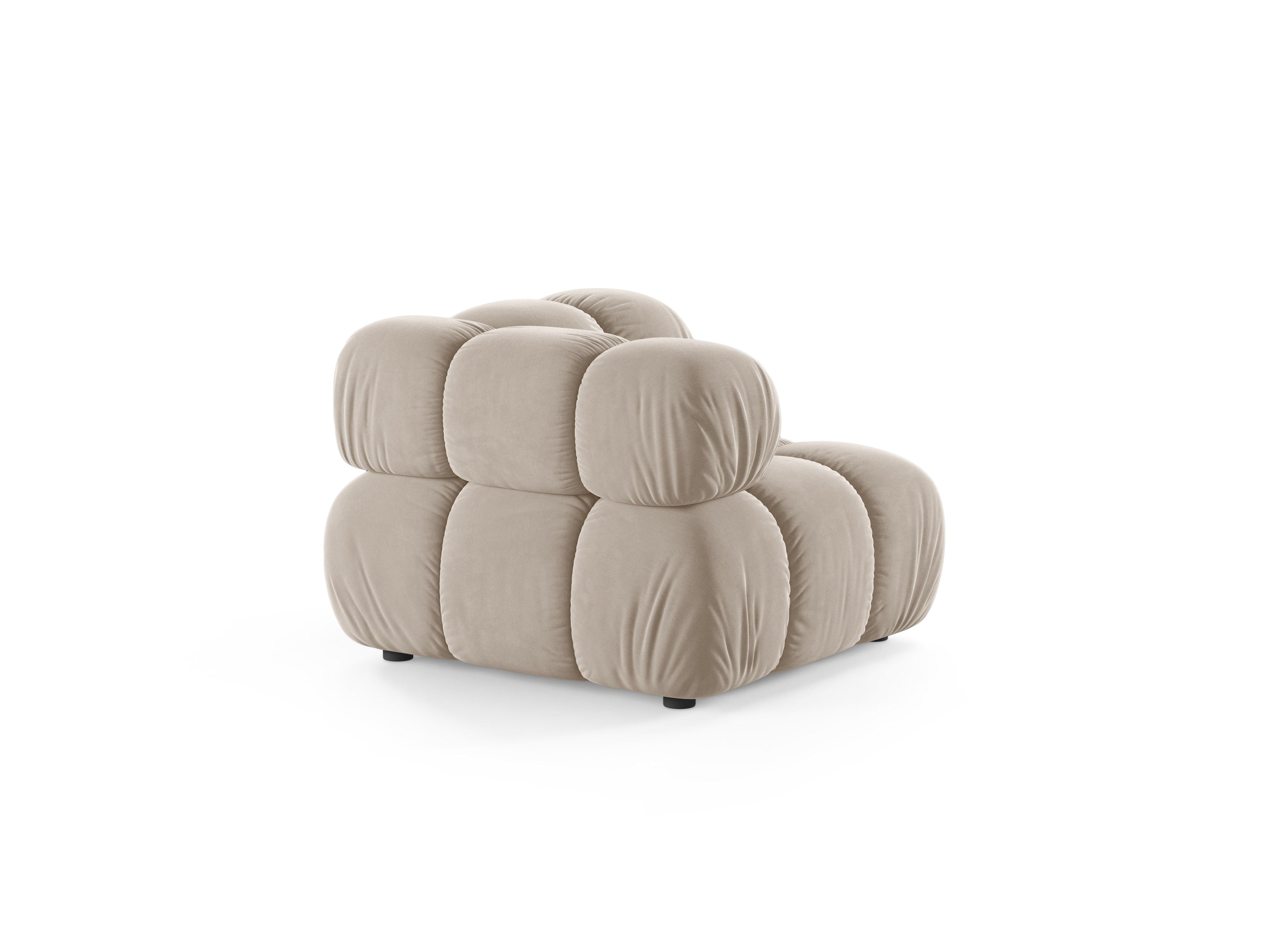 BELLIS Velvet Modular Sofa - Beige Corner Module