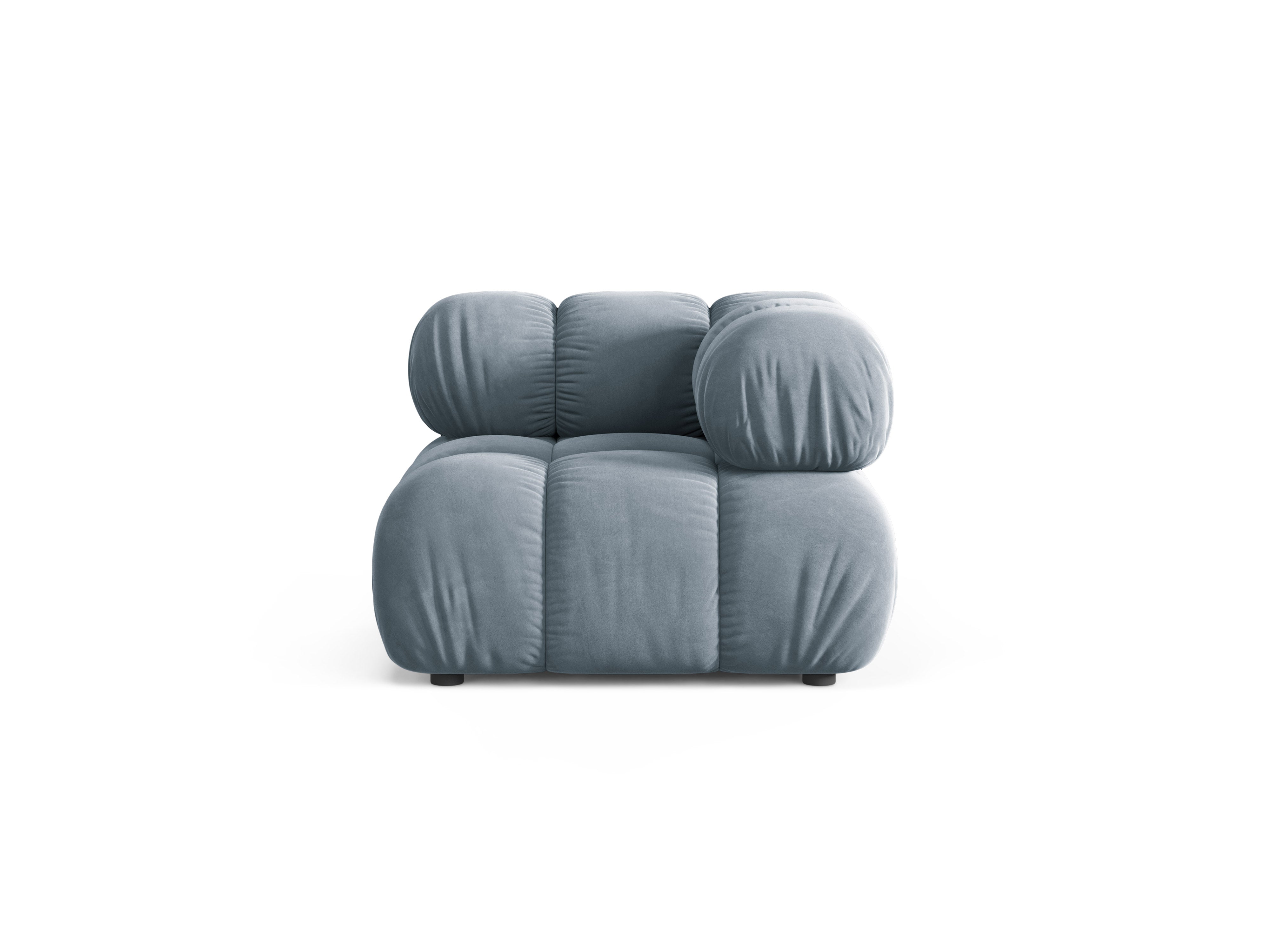 BELLIS Velvet Modular Sofa - Blue Corner Module