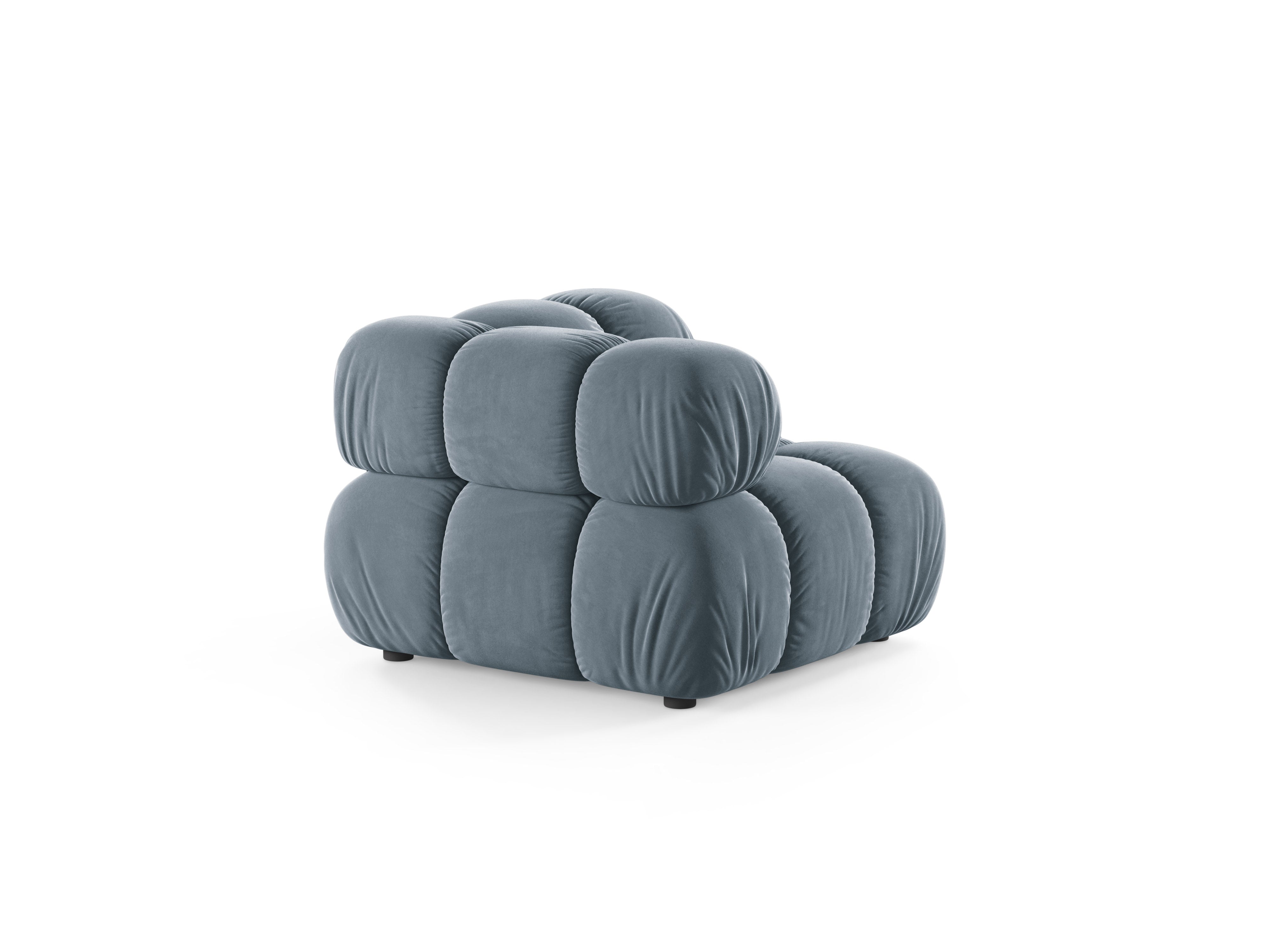 BELLIS Velvet Modular Sofa - Blue Corner Module