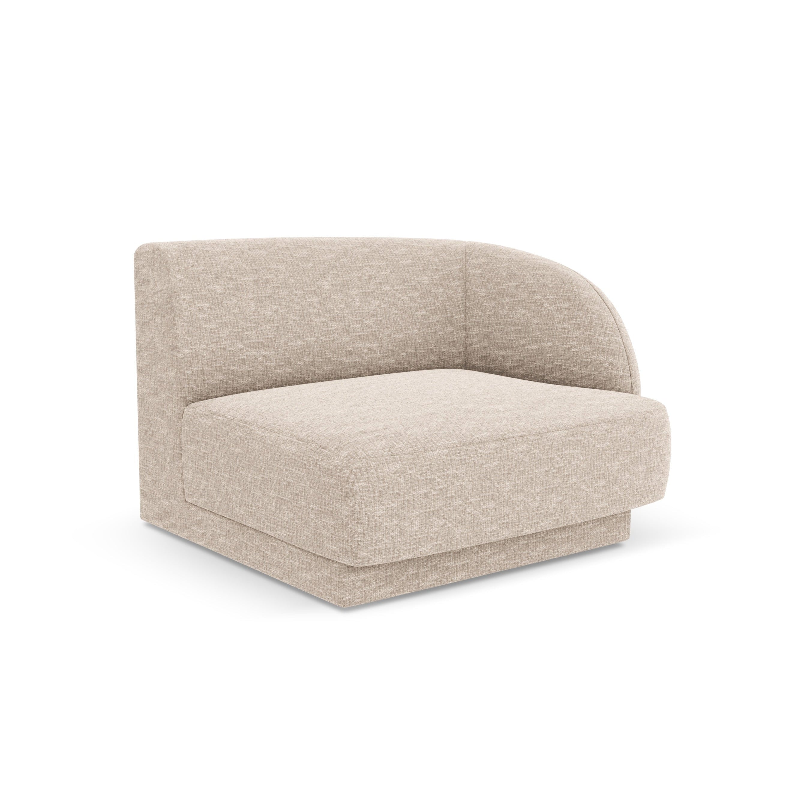 Modulsofa MILEY - rechte Modulkombination in seidigem beige Chenille