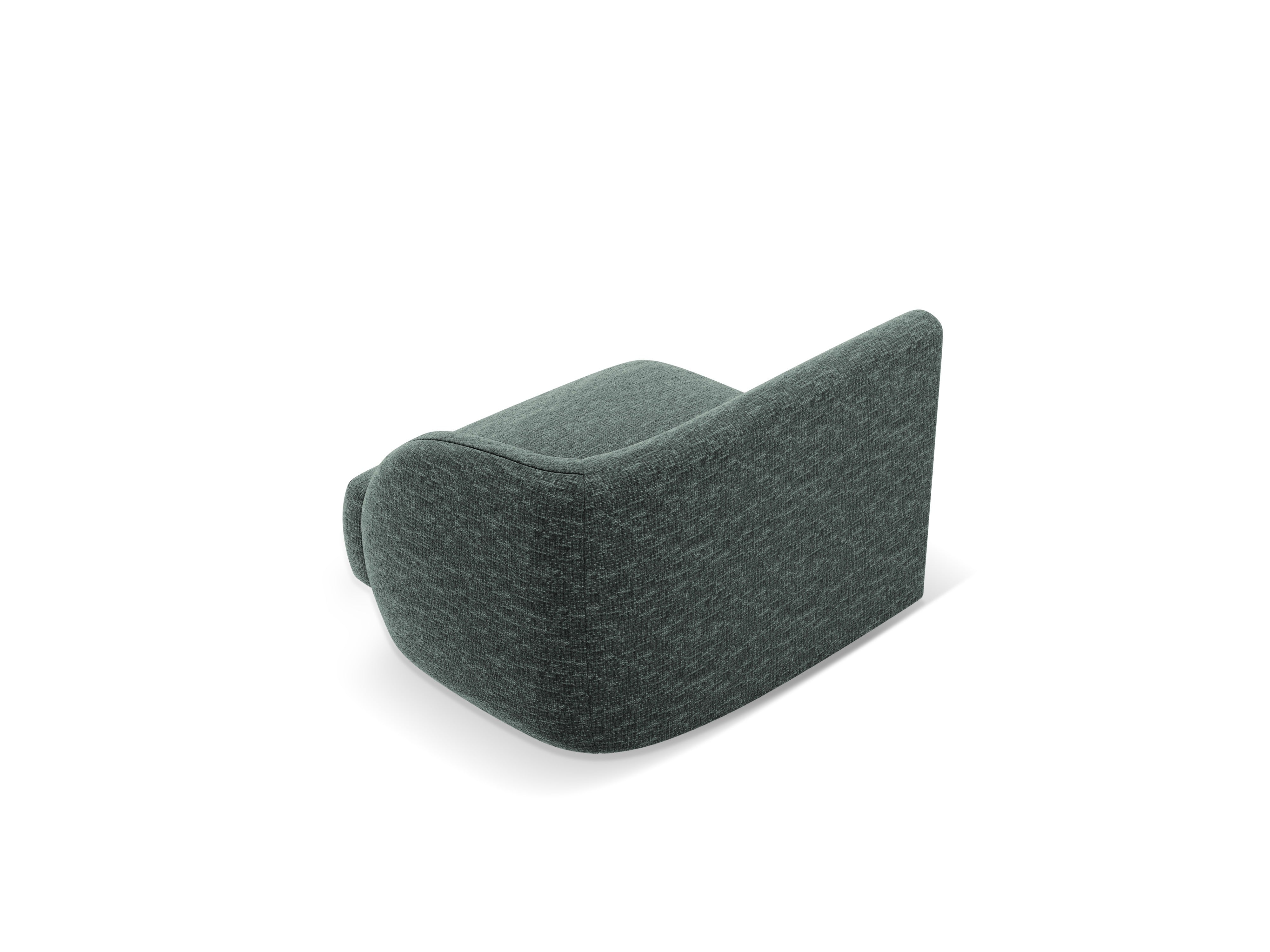 Modulares Sofa MILEY - rechte Modulkombination petrol samtig