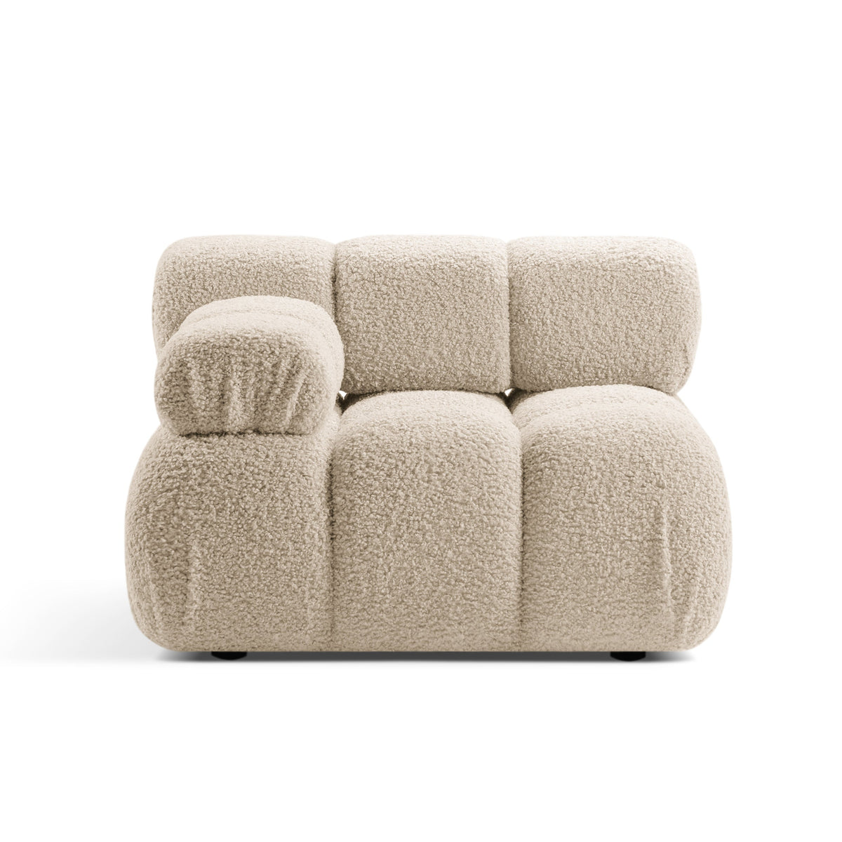 BELLIS Modular Sofa - Left-Side Beige Boucle Module