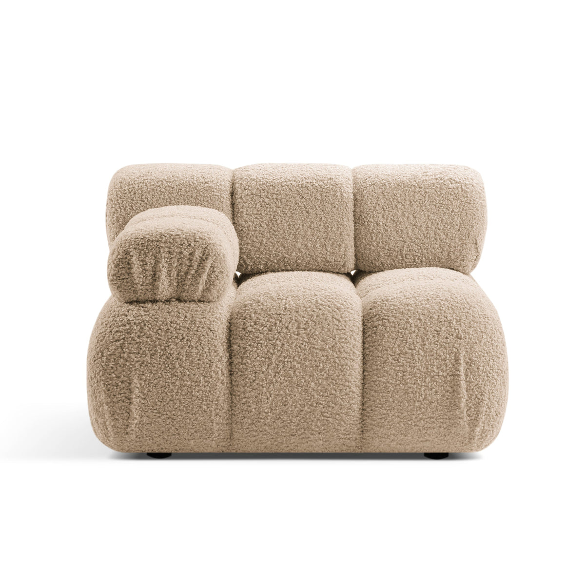 BELLIS Modular Sofa - Left-Side Module in Sandy Boucle