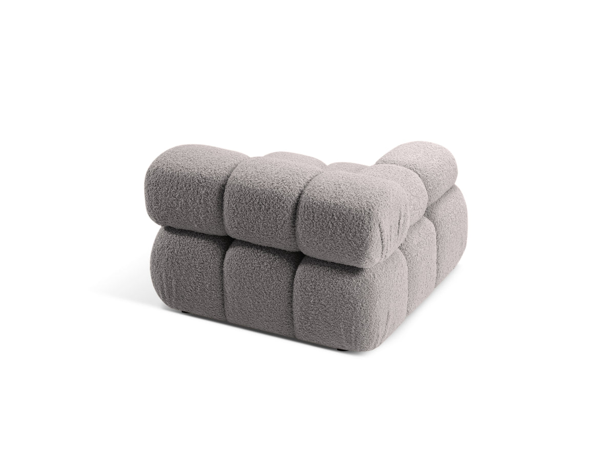 BELLIS Modular Sofa - Left-Arm Module in Gray Boucle