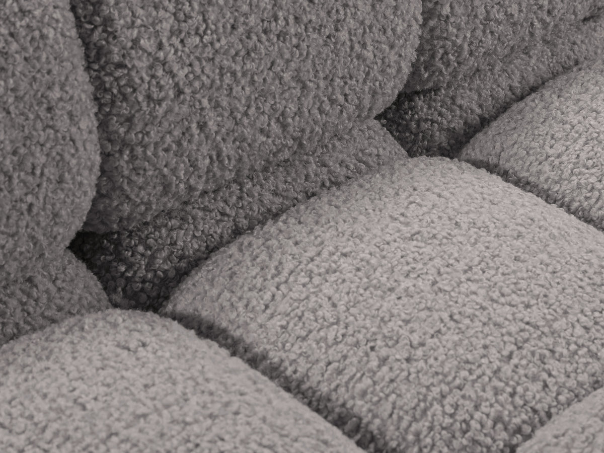 BELLIS Modular Sofa - Left-Arm Module in Gray Boucle