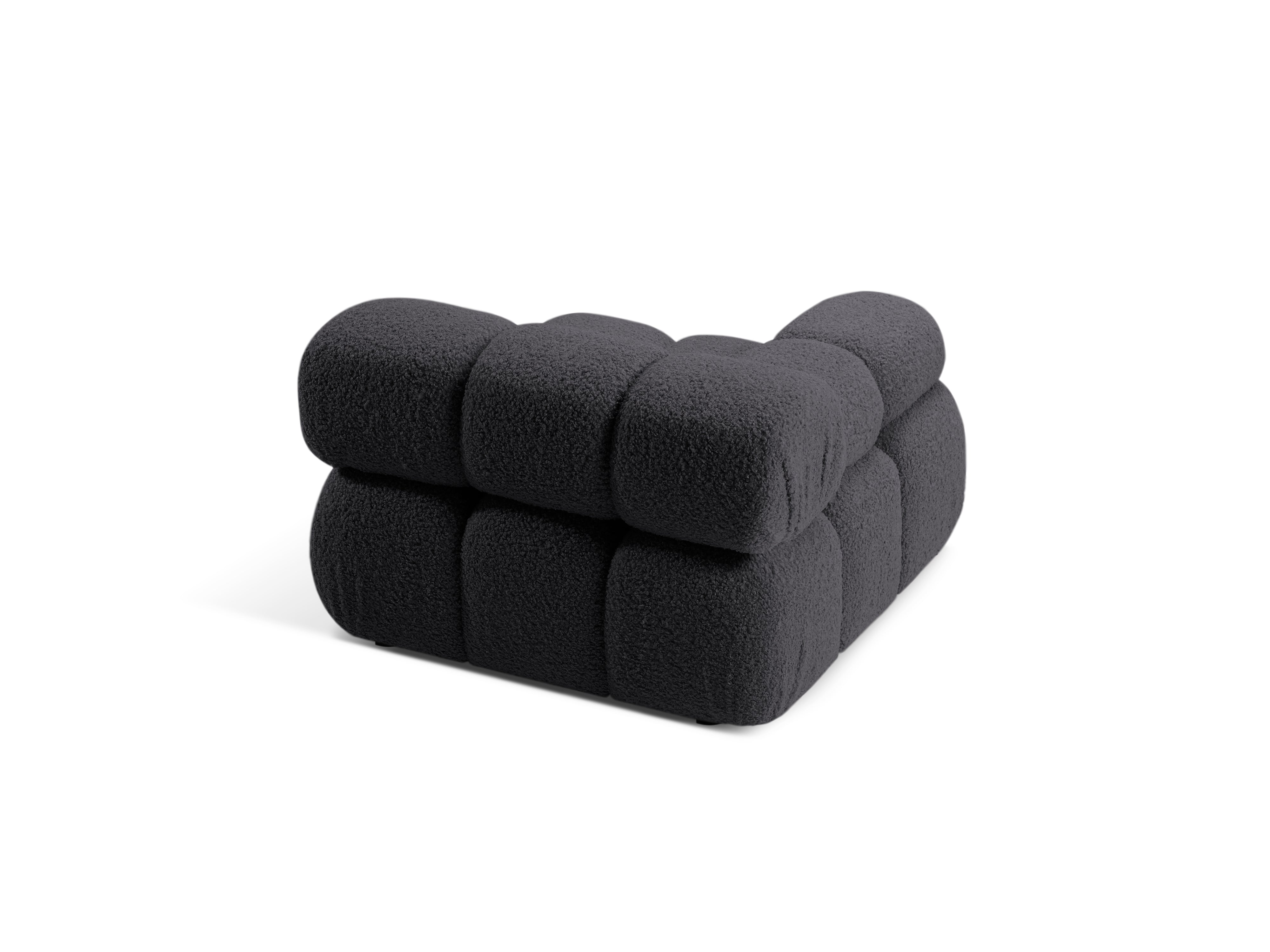 BELLIS Modular Sofa - Left-Arm Graphite Boucle Module