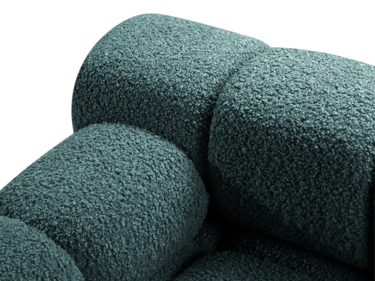 BELLIS Modular Sofa - Left-Arm Module in Petrol Blue Boucle