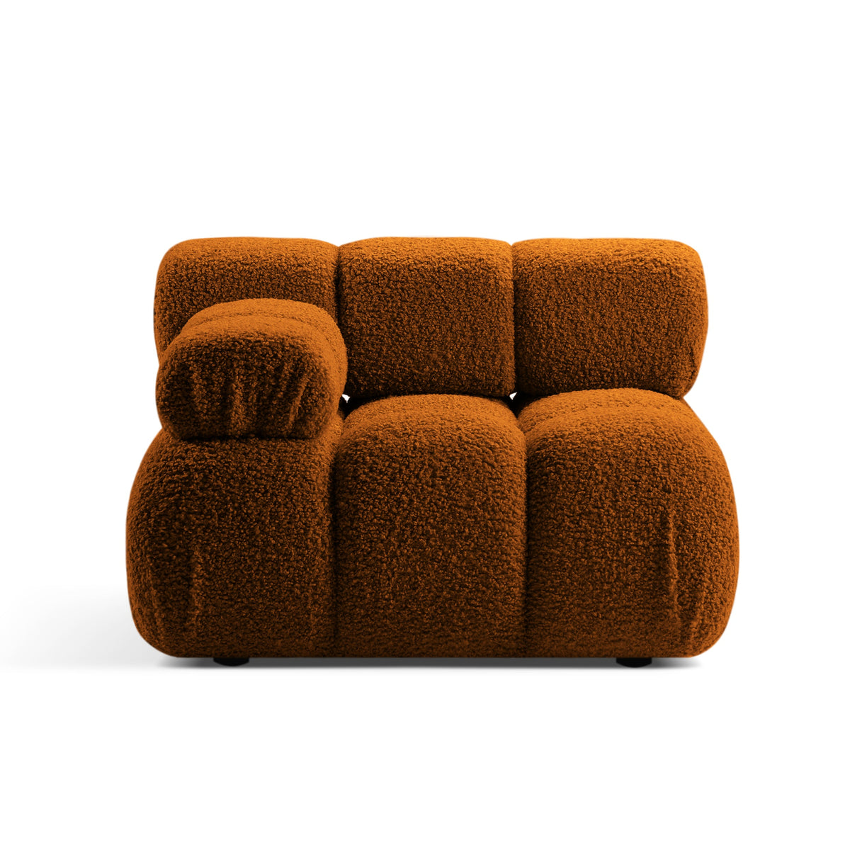 BELLIS Modular Sofa - Left-Arm Module in Brick Boucle