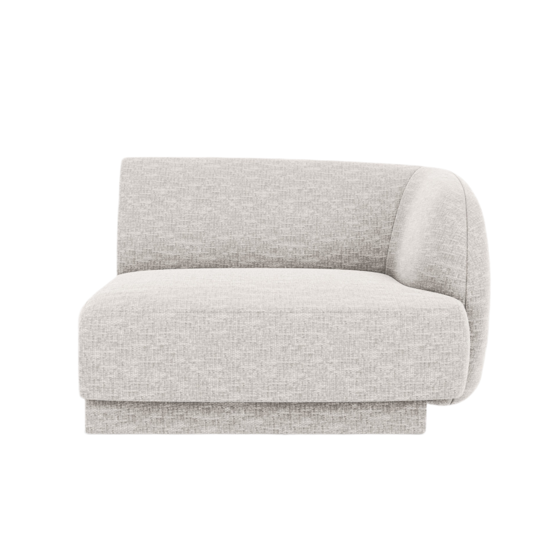 Modulsofa - rechte Modul MILEY graues Chenille