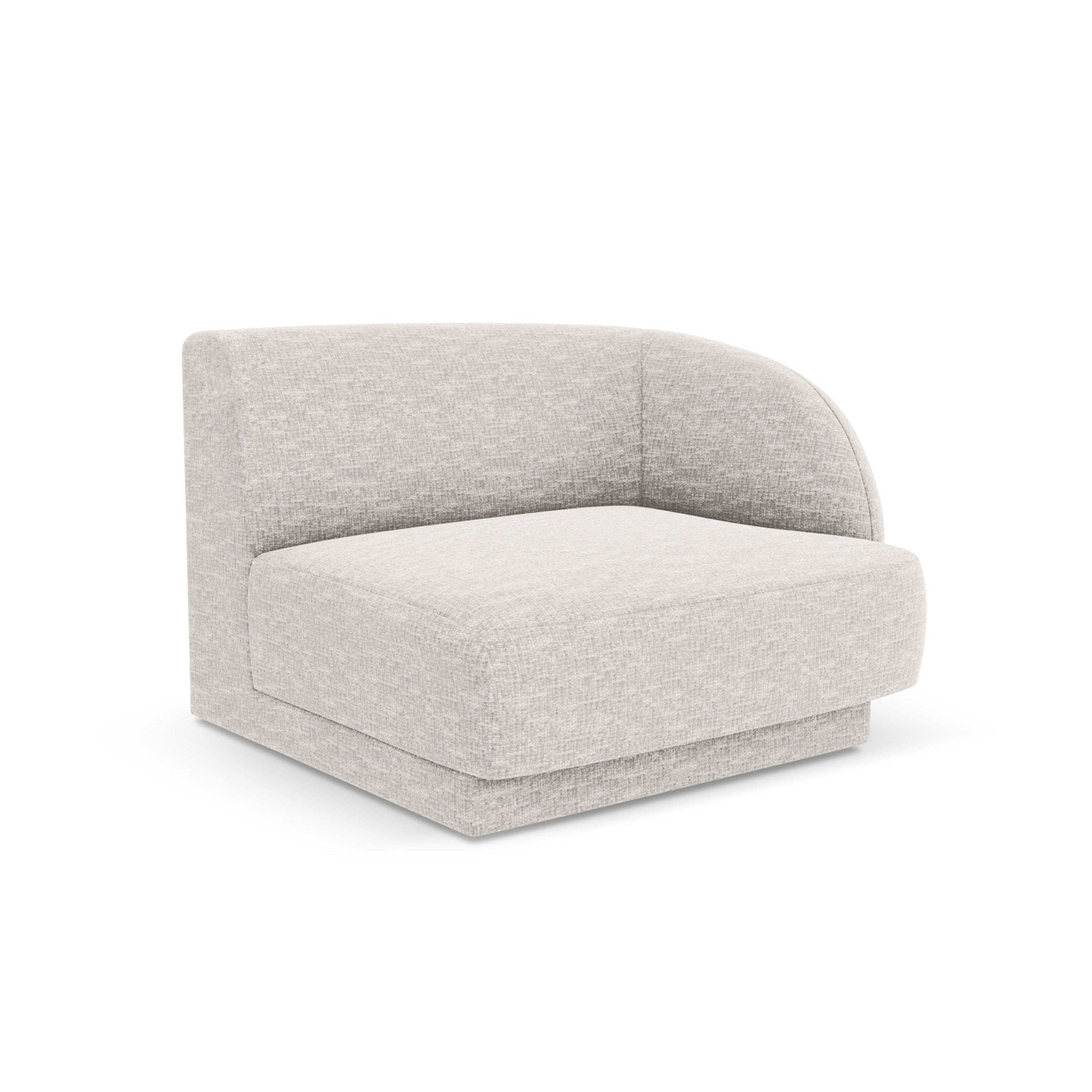 Modulsofa - rechte Modul MILEY graues Chenille
