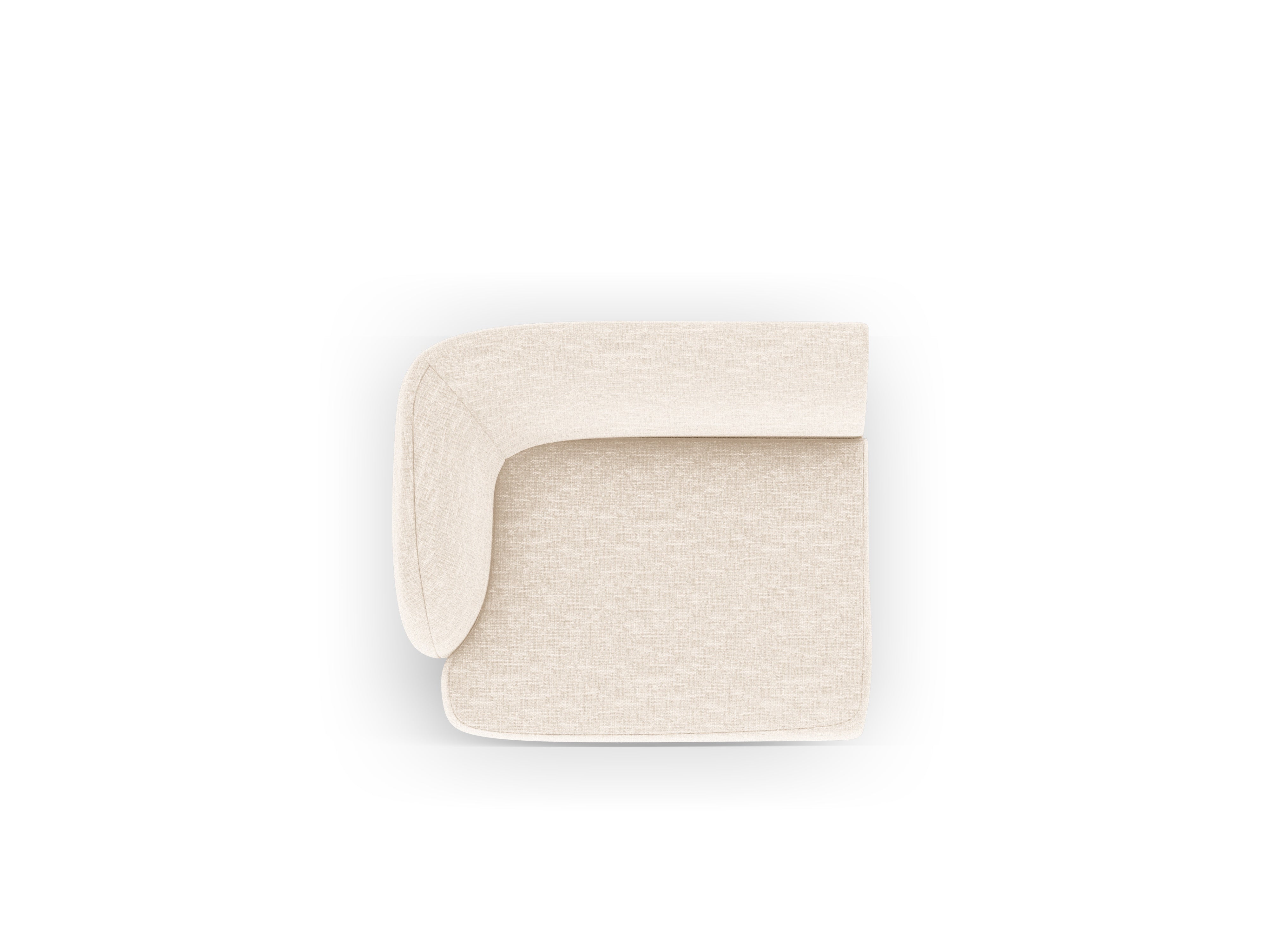 Modular sofa - left module MILEY ivory chenille
