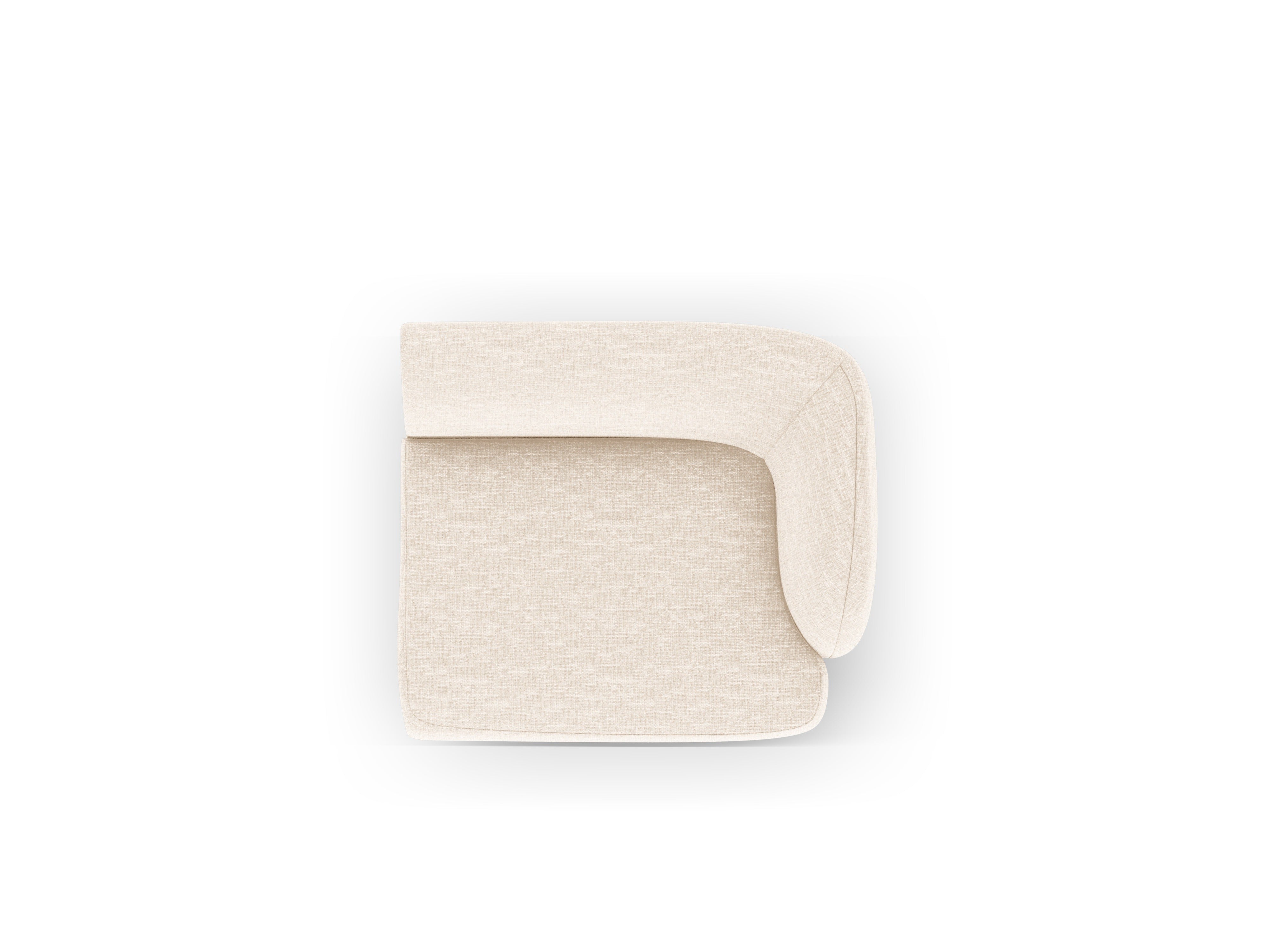 Modulares Sofa - rechter Modul MILEY Elfenbein Chenille