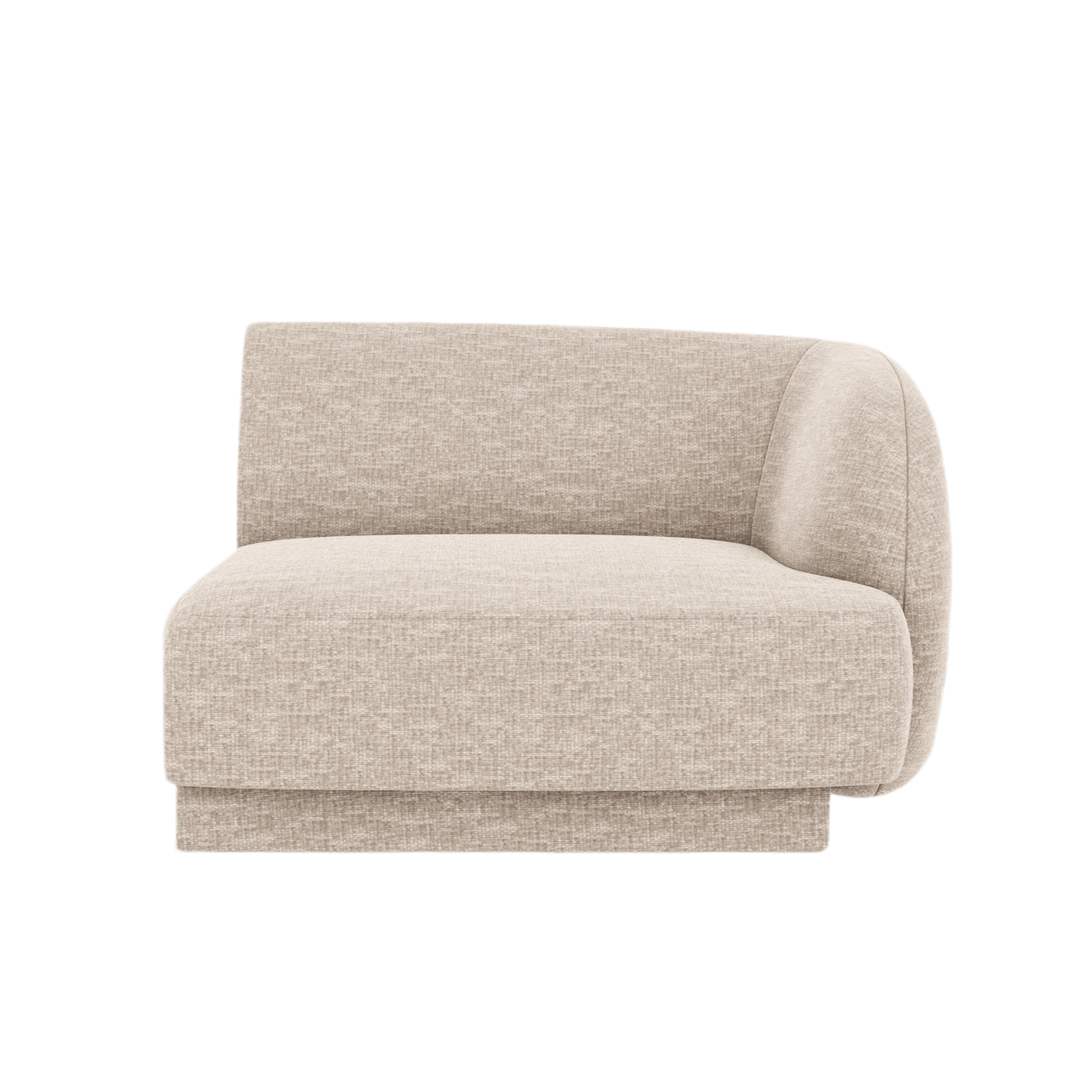 Modulsofa - rechtes Modul MILEY beige Chenille