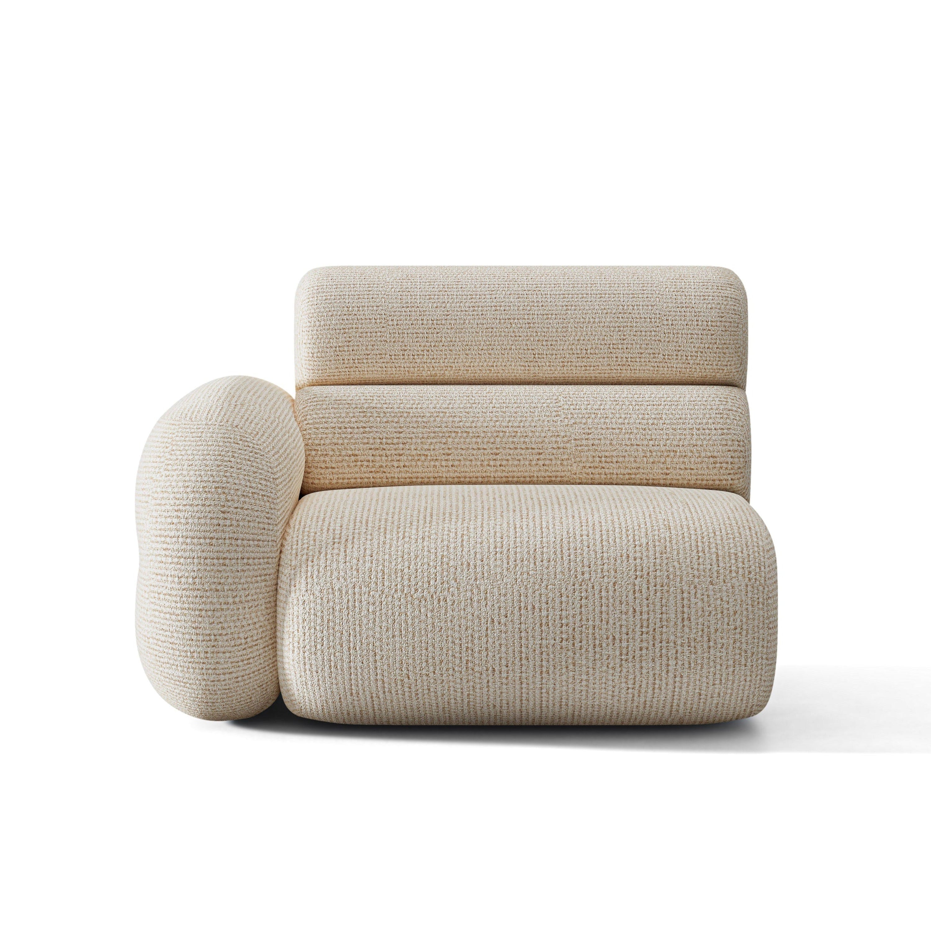 NEO Modular Sofa - Left Module in Beige Melange