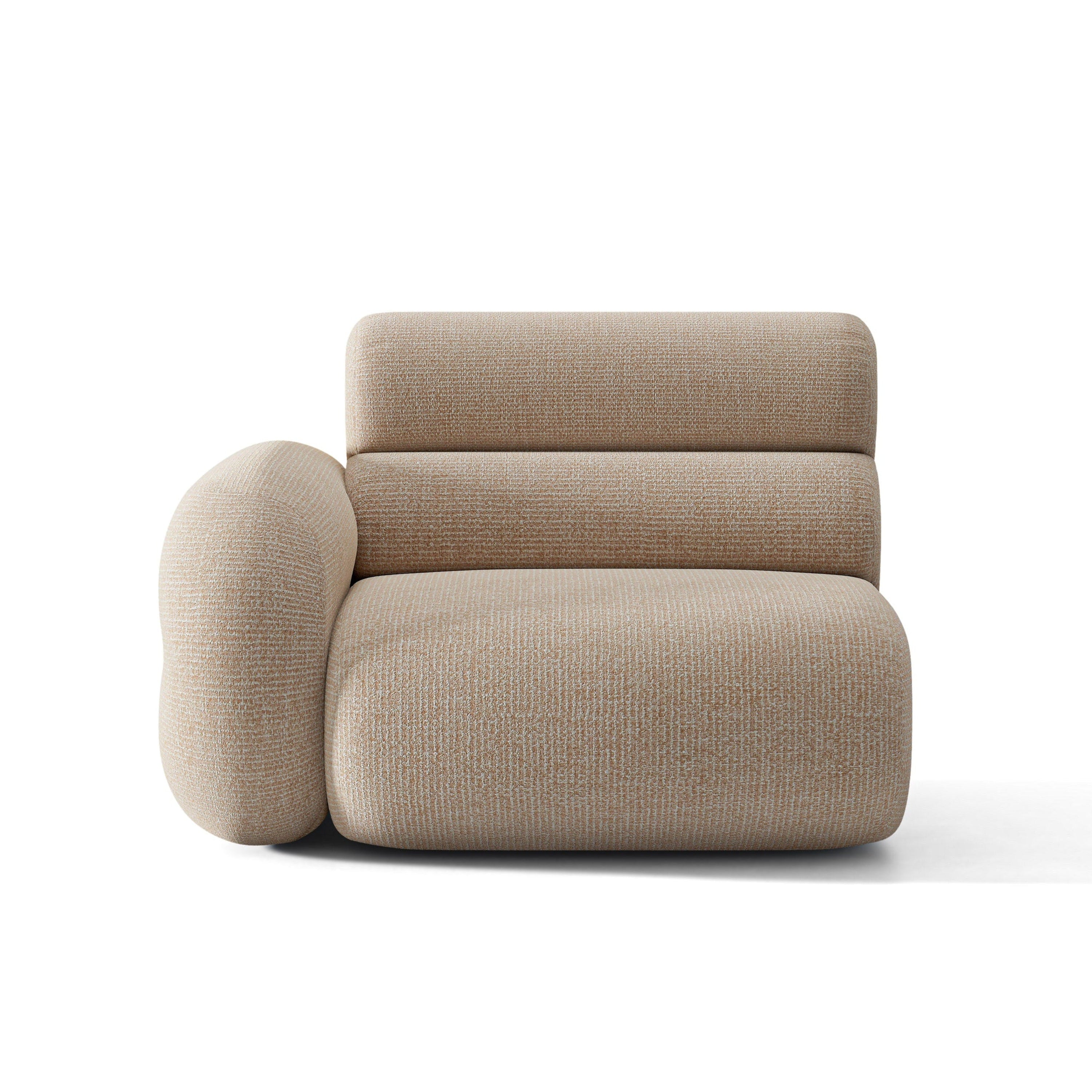 NEO Modular Sofa - Left-Side Module in Sand Melange