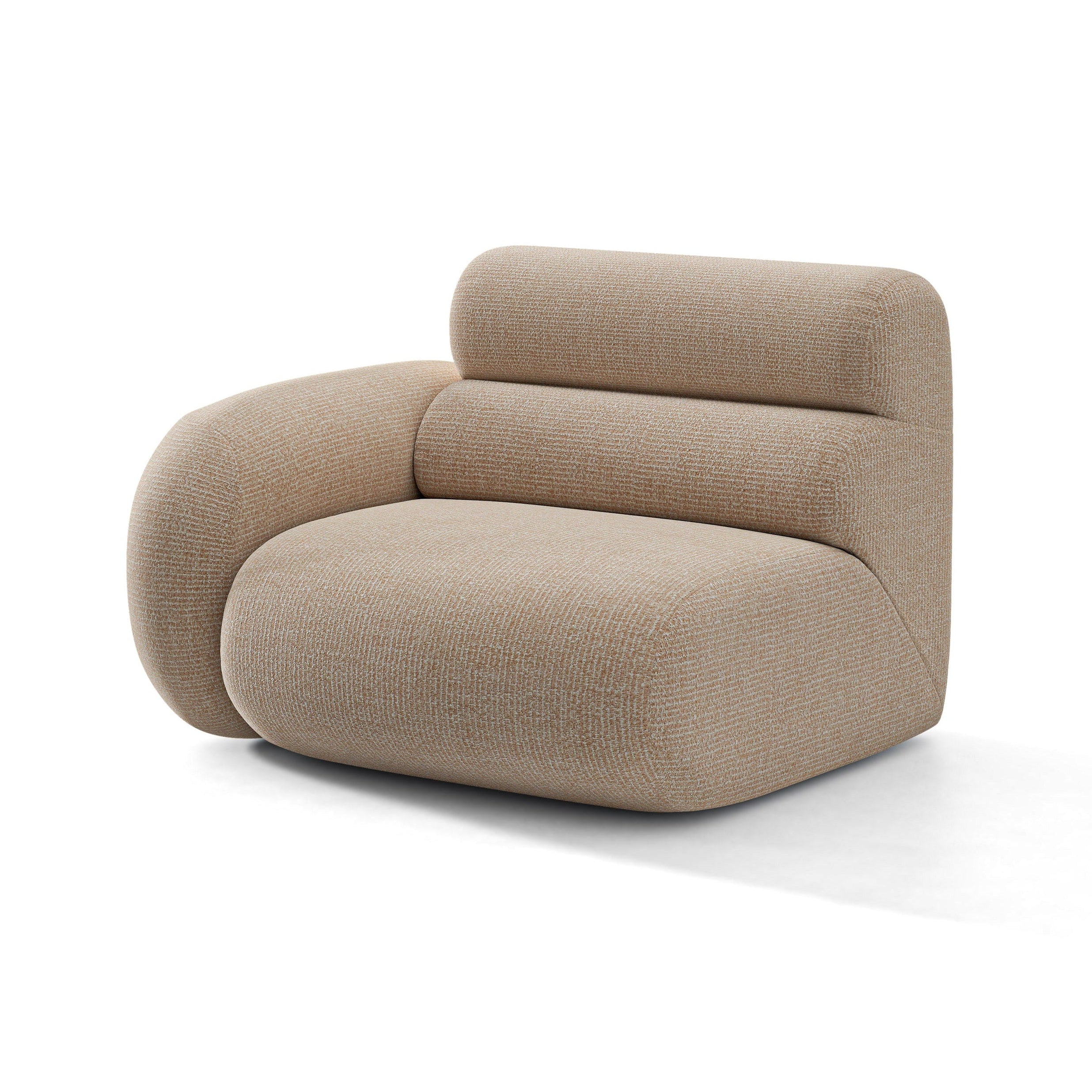 NEO Modular Sofa - Left-Side Module in Sand Melange