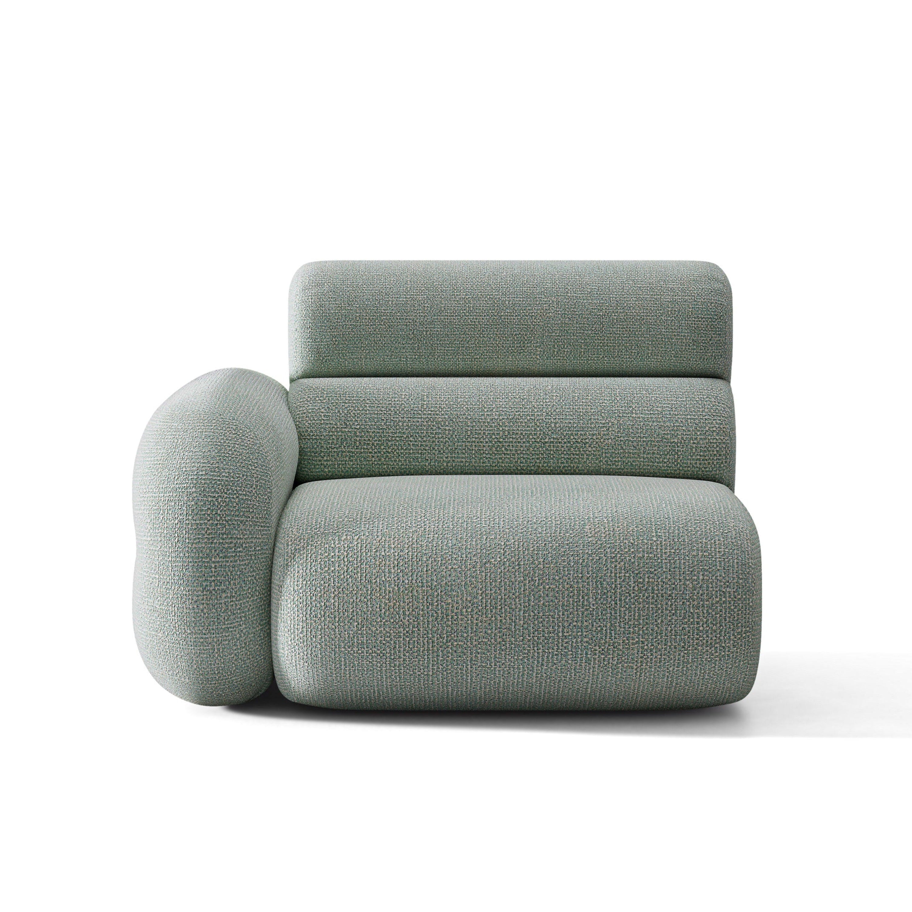 NEO Modular Sofa - Left-Arm Module in Blue Melange