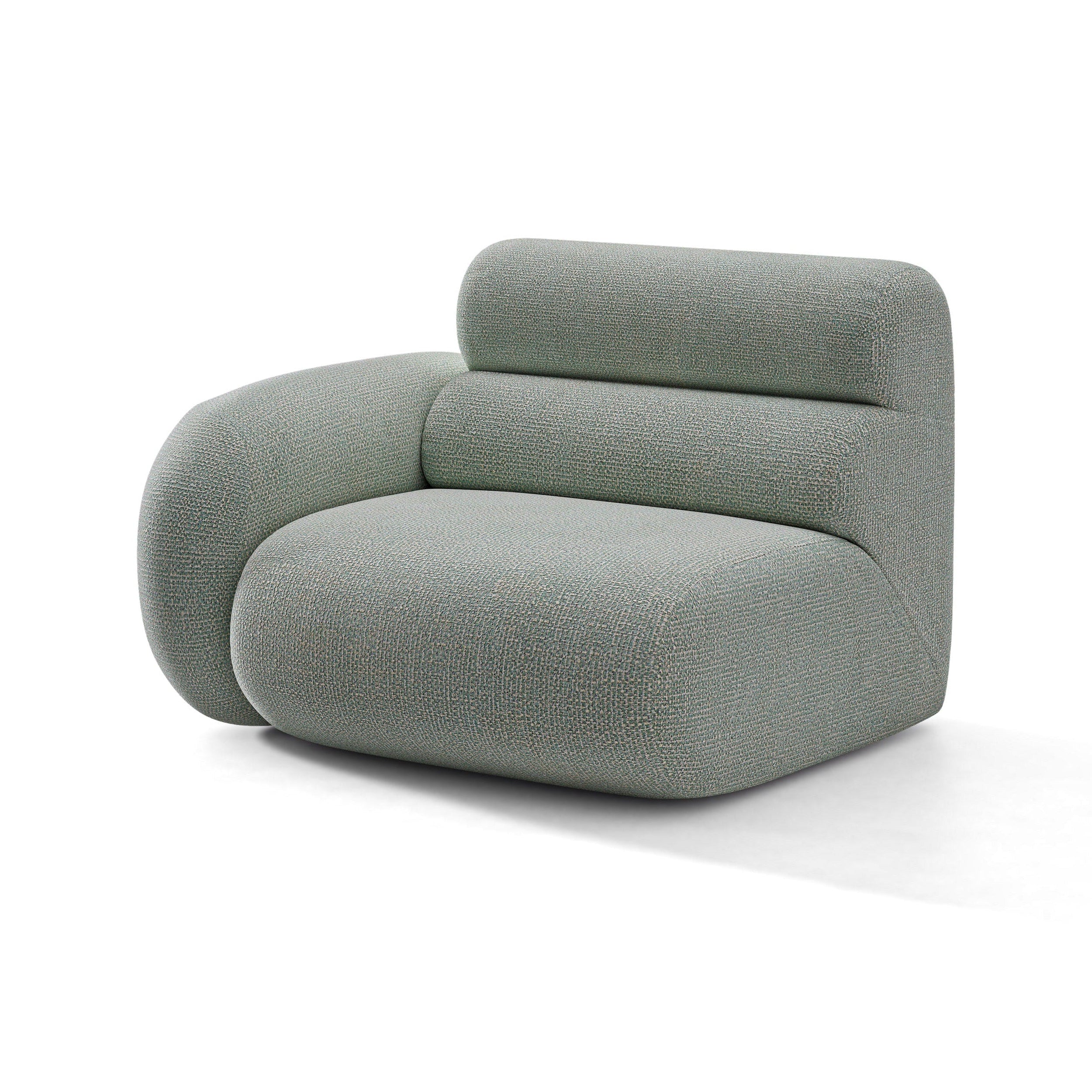 NEO Modular Sofa - Left-Arm Module in Blue Melange