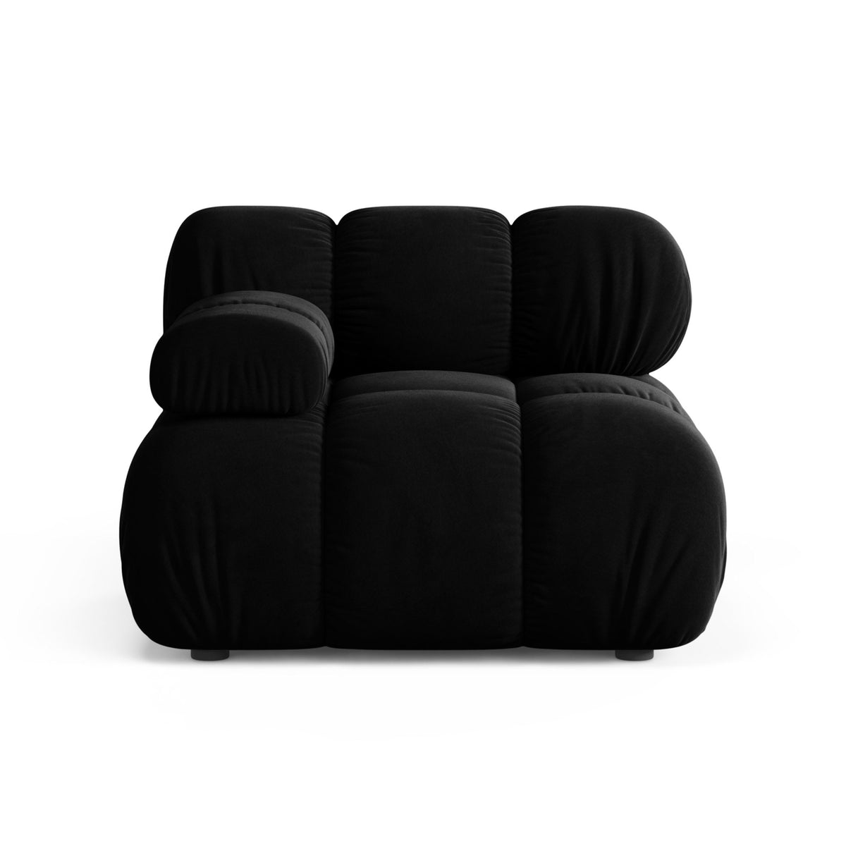 BELLIS Modular Sofa - Left-Arm Black Velvet Module