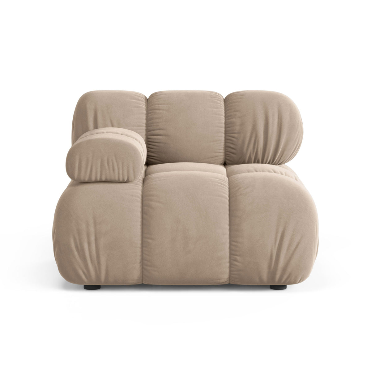 BELLIS Modular Sofa - Left-Arm Beige Velvet Module
