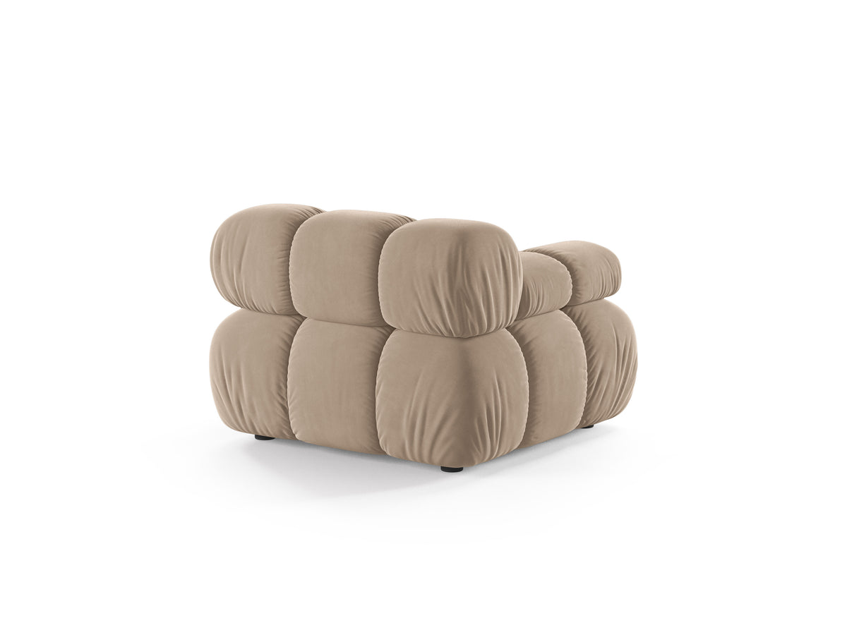BELLIS Modular Sofa - Left-Arm Beige Velvet Module