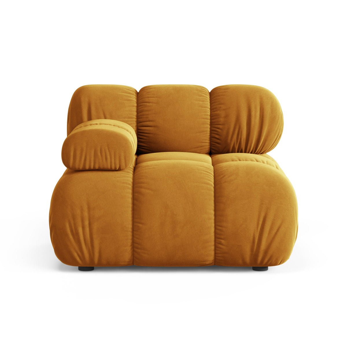 BELLIS Modular Sofa - Left-Arm Mustard Velvet Module