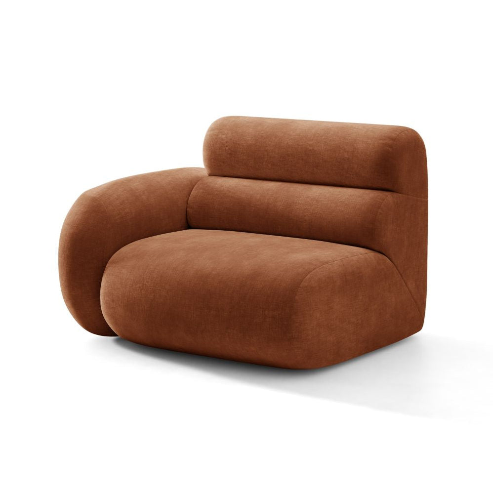 NEO Modular Sofa - Left-Arm Module in Brick Chenille