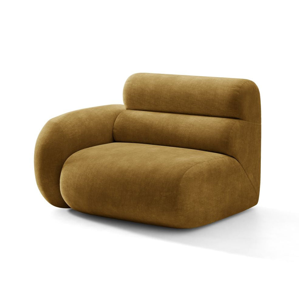 NEO Modular Sofa - Left Module in Mustard Chenille