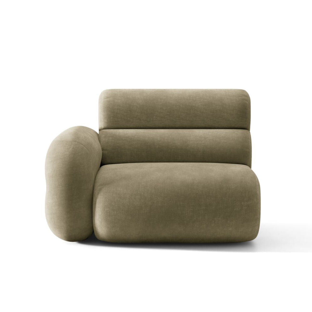 NEO Modular Sofa - Left Module in Olive Chenille