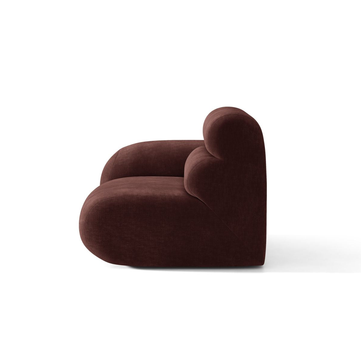 NEO Modular Sofa - Left-Arm Module in Cherry Chenille