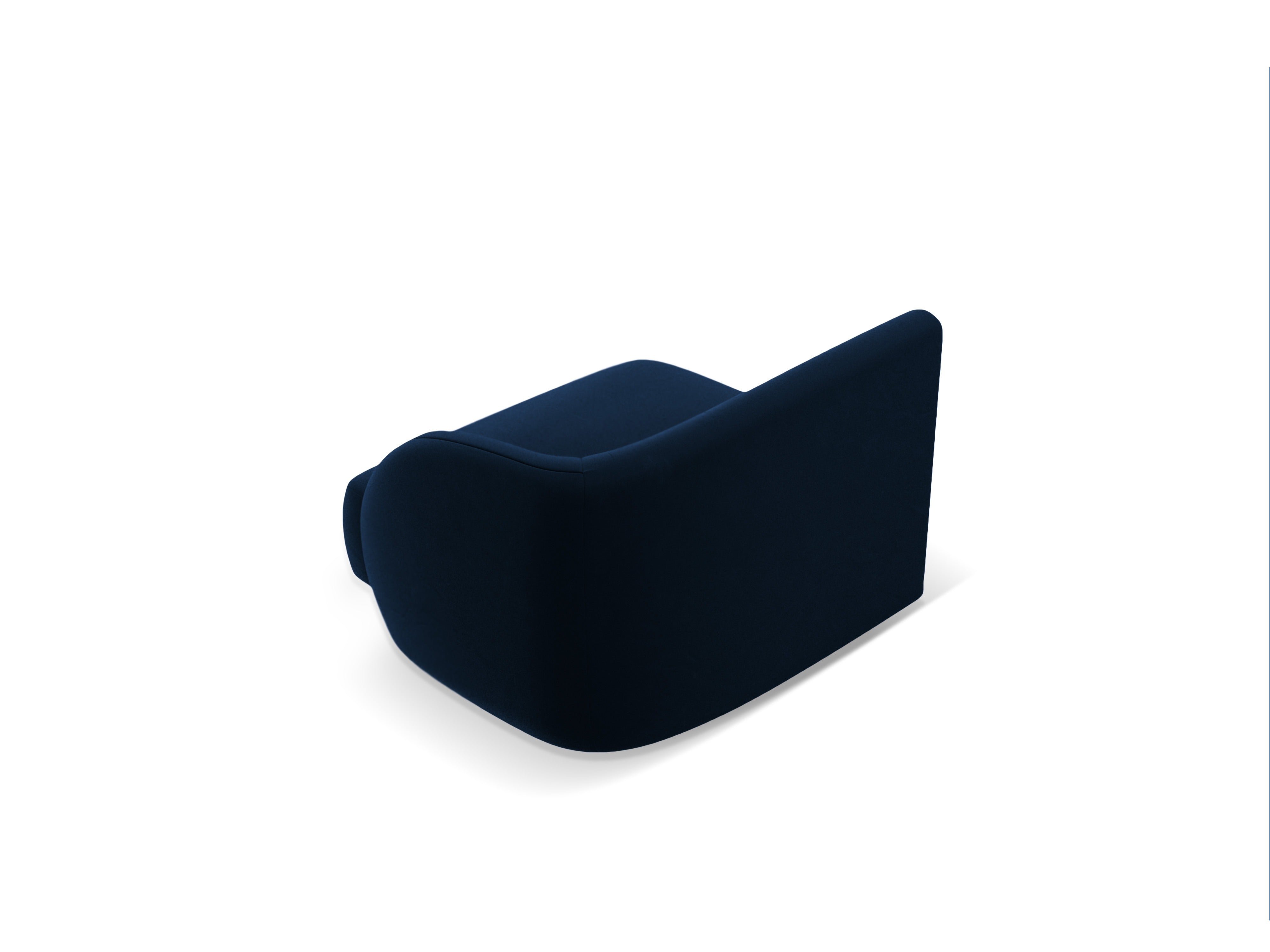 Velvet modular sofa MILEY - right-side module royal blue